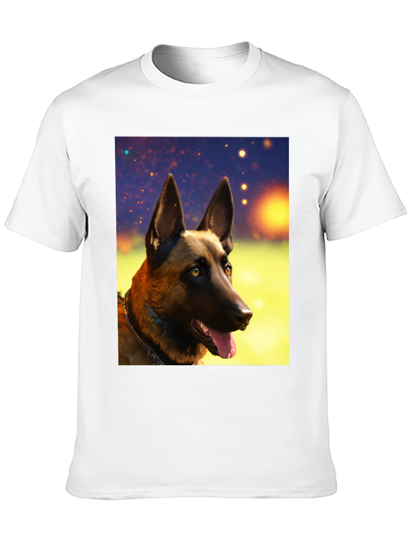 Belgian Malinois Dog Graphic Tee - Black Unisex T-Shirt