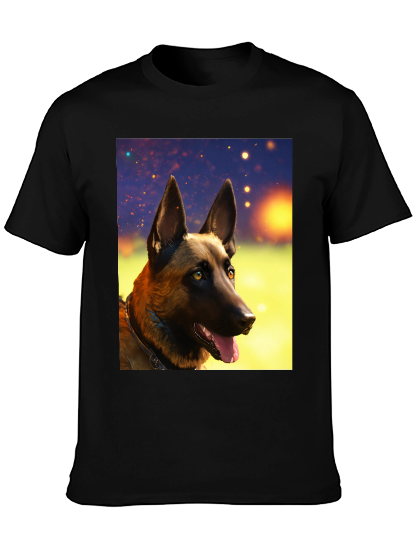 Belgian Malinois Dog Graphic Tee - Black Unisex T-Shirt