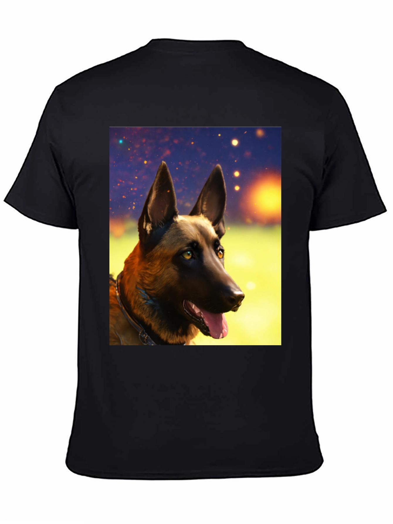 Belgian Malinois Dog Graphic Tee - Black Unisex T-Shirt