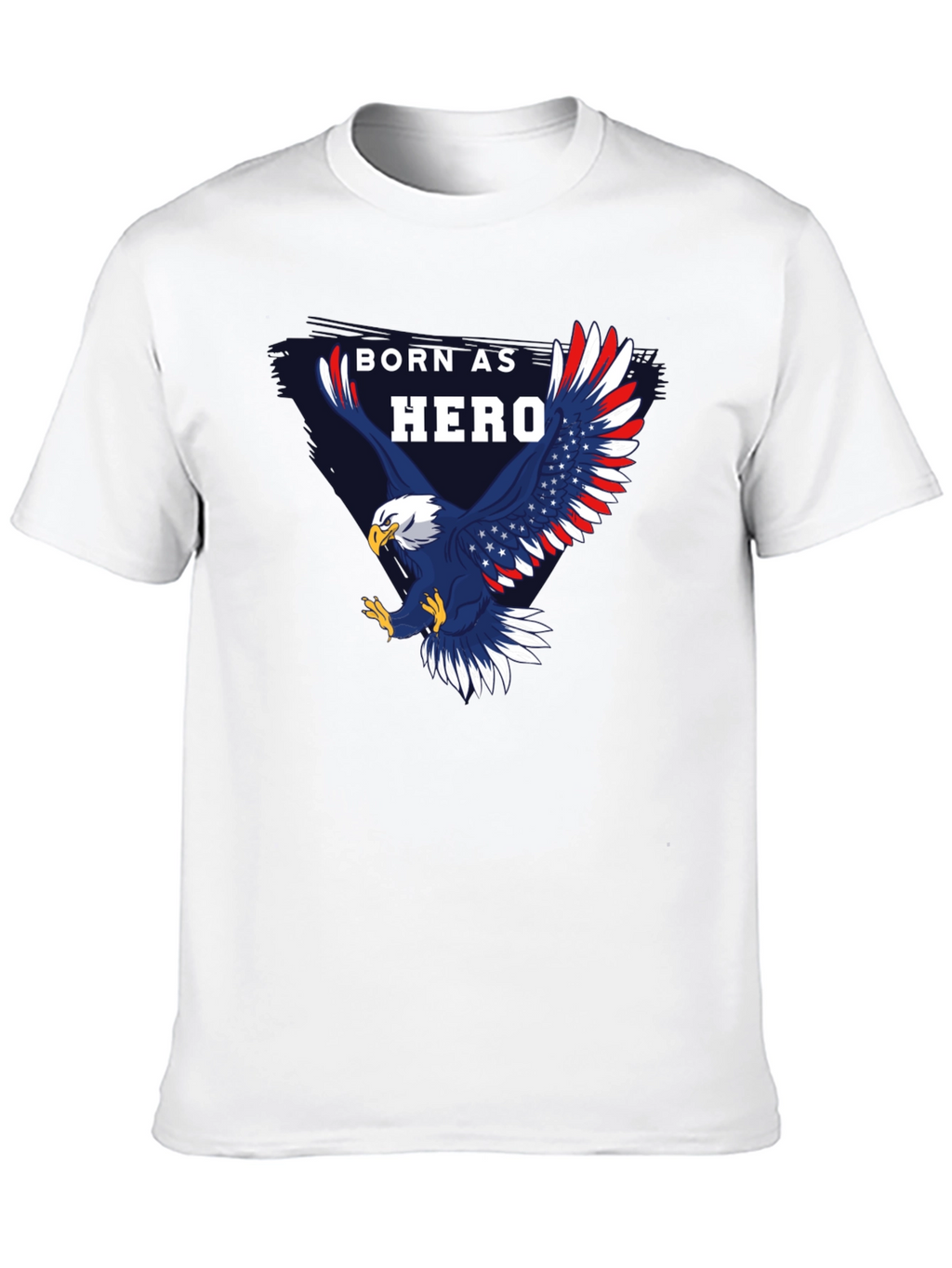 Born Hero Eagle Patriotic Graphic T-Shirt