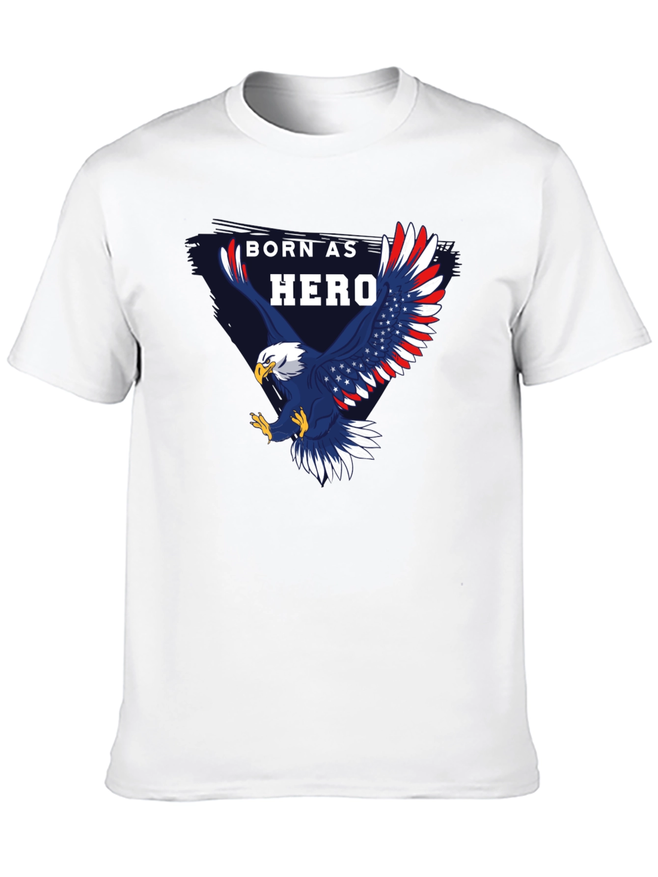 Born Hero Eagle Patriotic Graphic T-Shirt