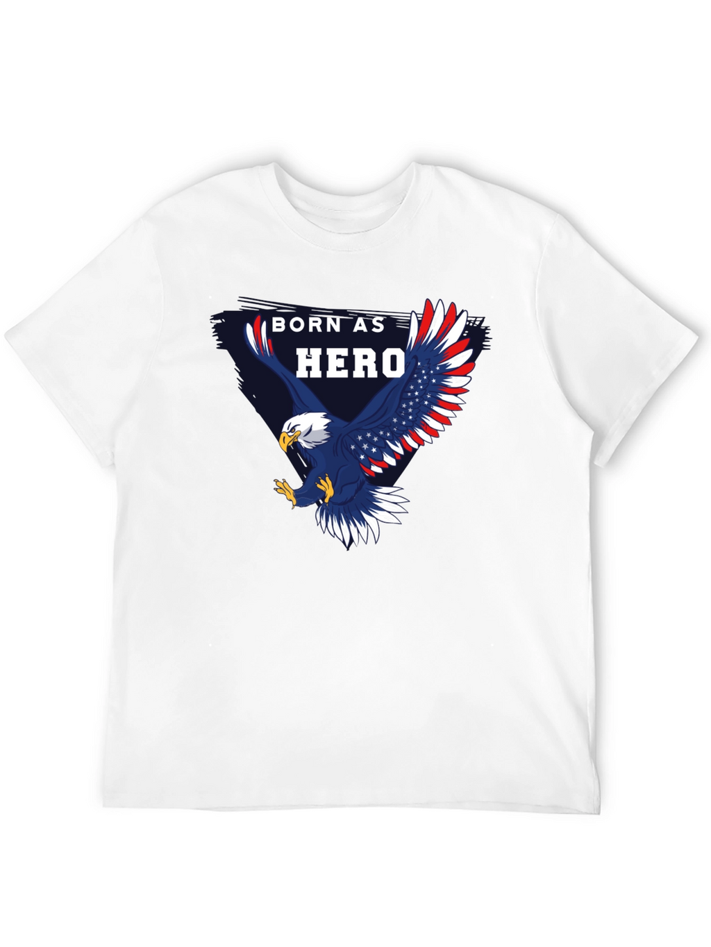 Born Hero Eagle Patriotic Graphic T-Shirt