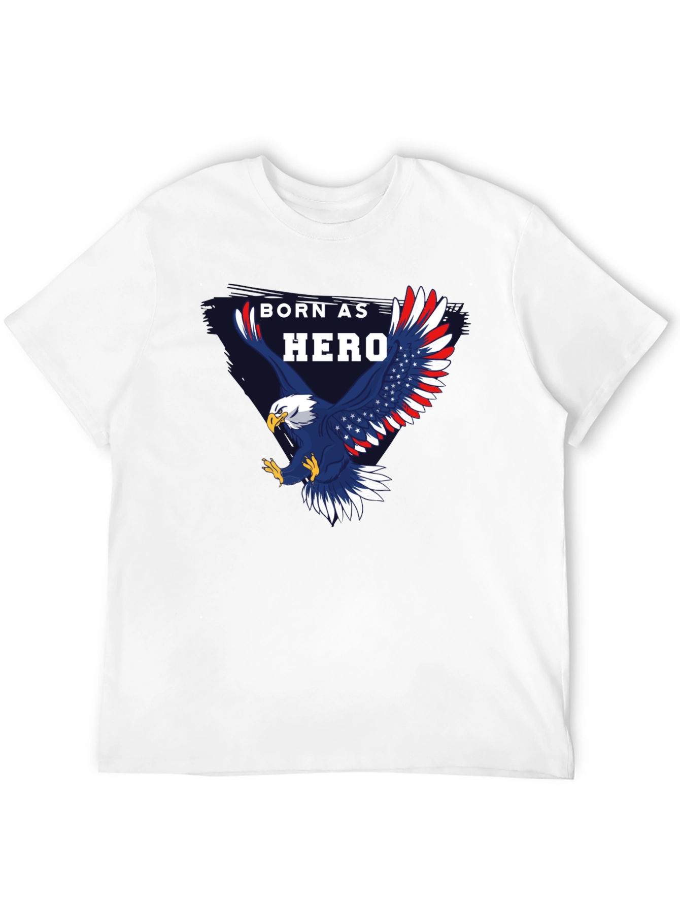 Born Hero Eagle Patriotic Graphic T-Shirt