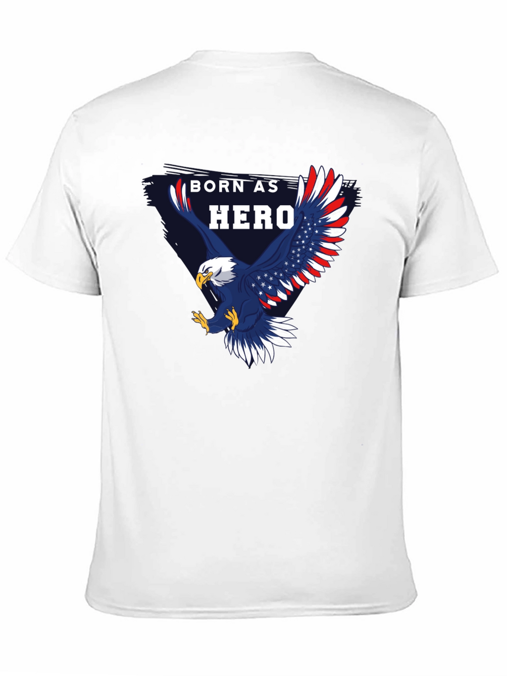 Born Hero Eagle Patriotic Graphic T-Shirt