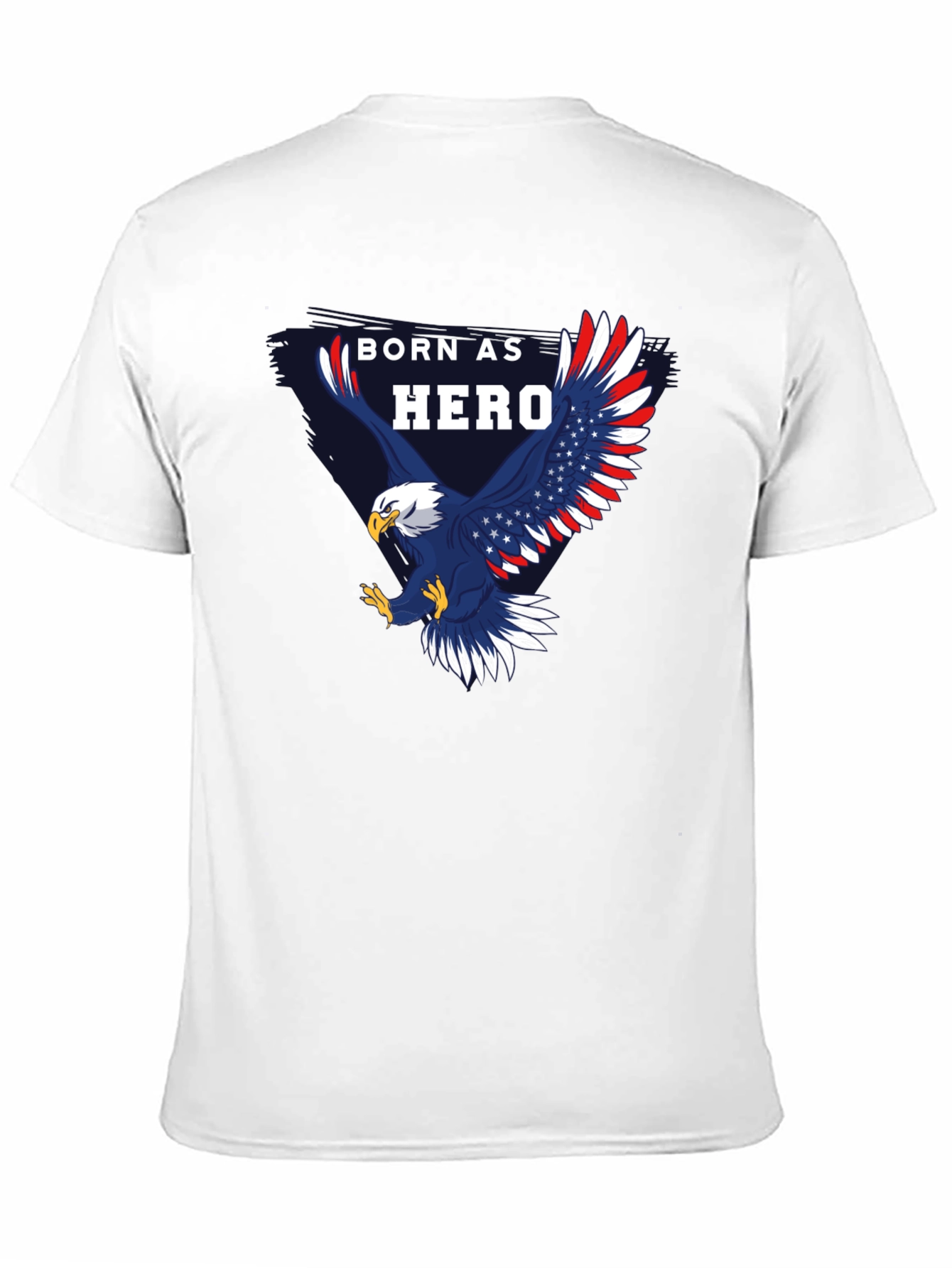 Born Hero Eagle Patriotic Graphic T-Shirt