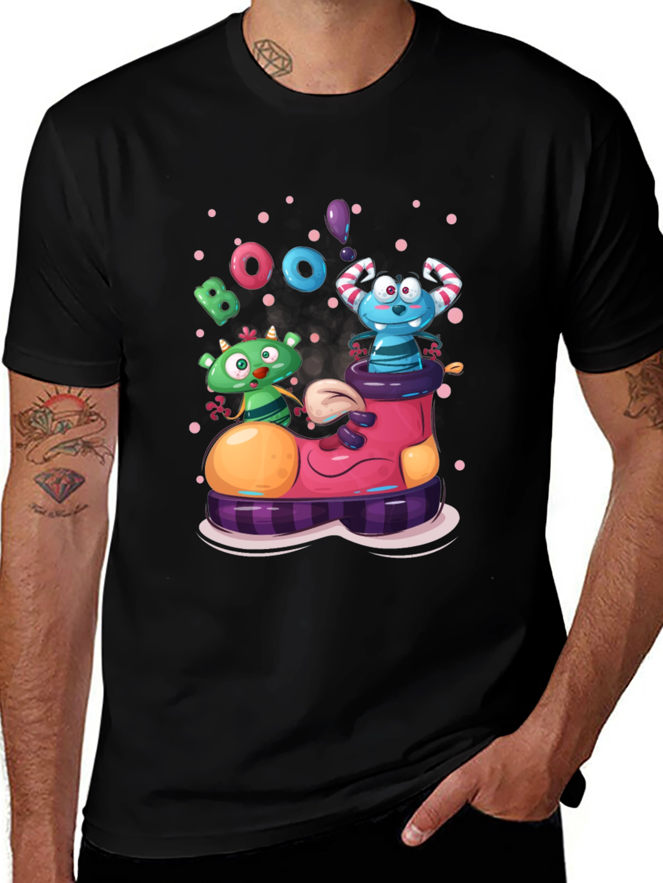 Boo Monsters in a Boot Halloween T-Shirt