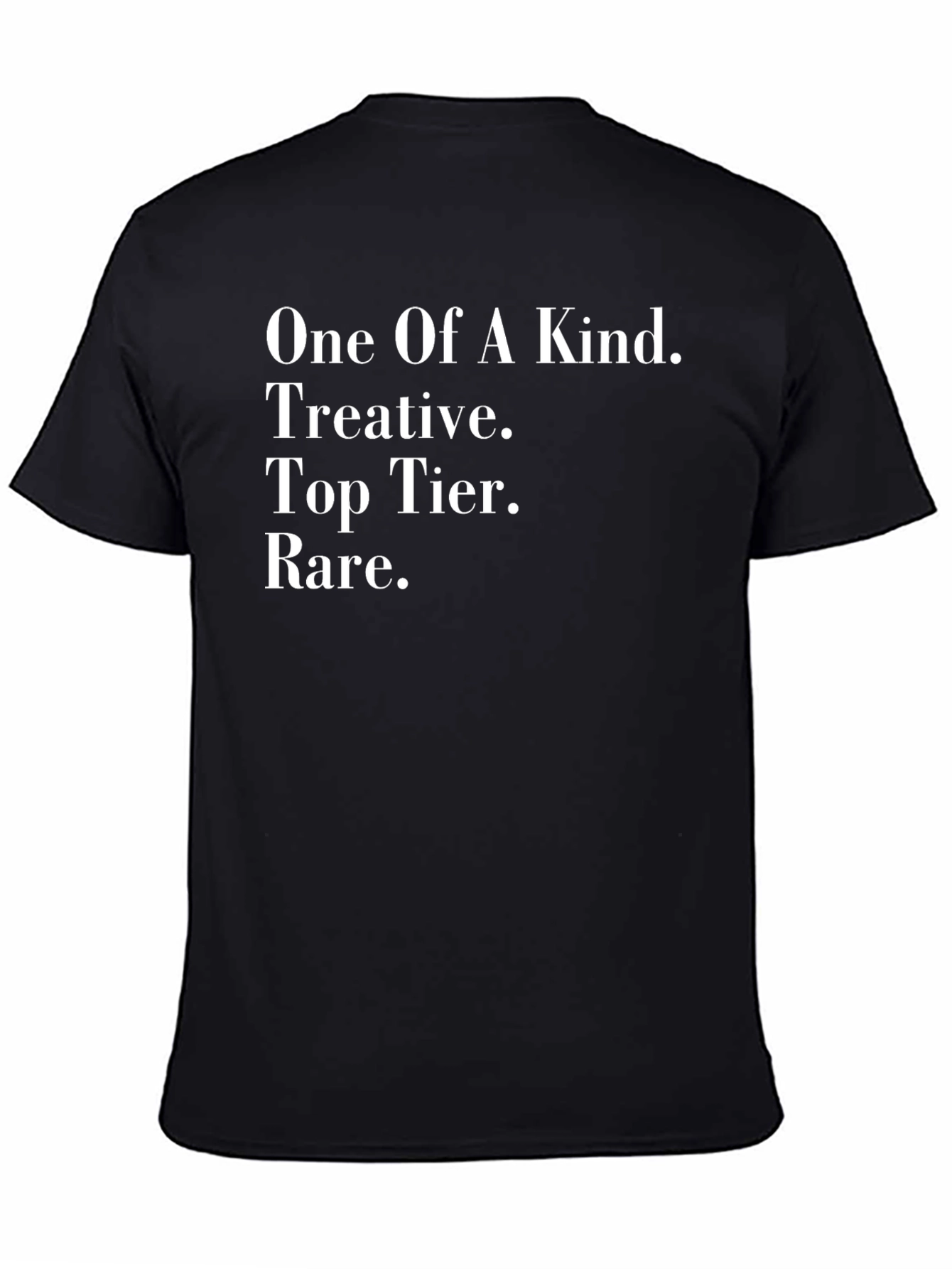 One Of A Kind Graphic Tee - Black Crew Neck