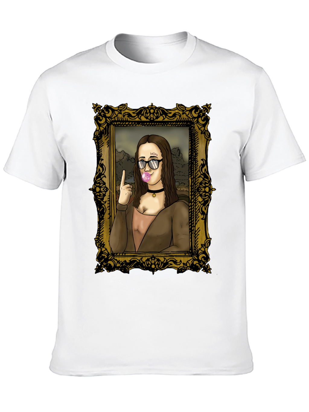 Mona Lisa Bubblegum Graphic Tee