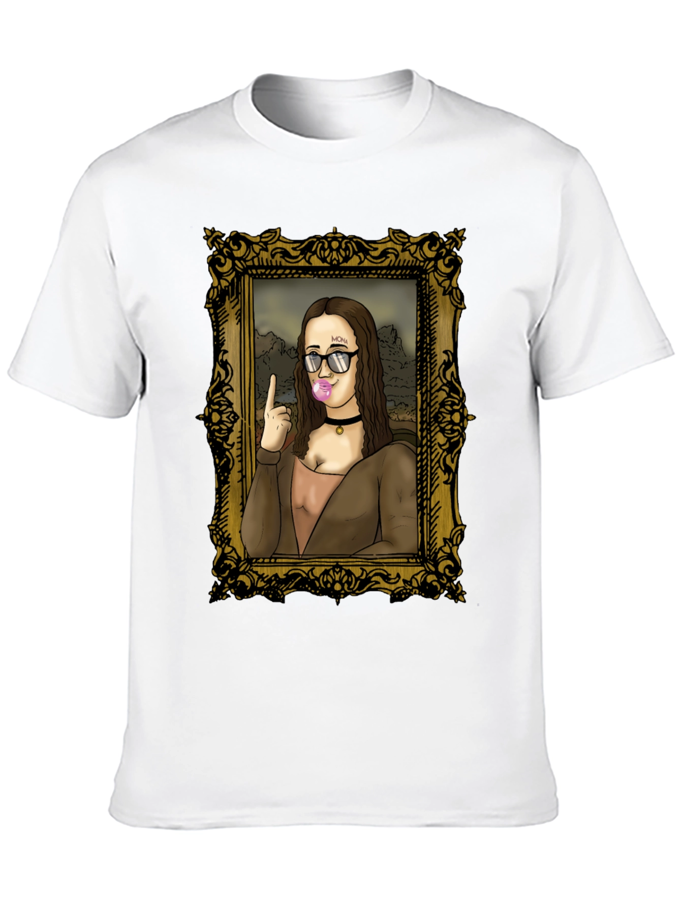 Mona Lisa Bubblegum Graphic Tee