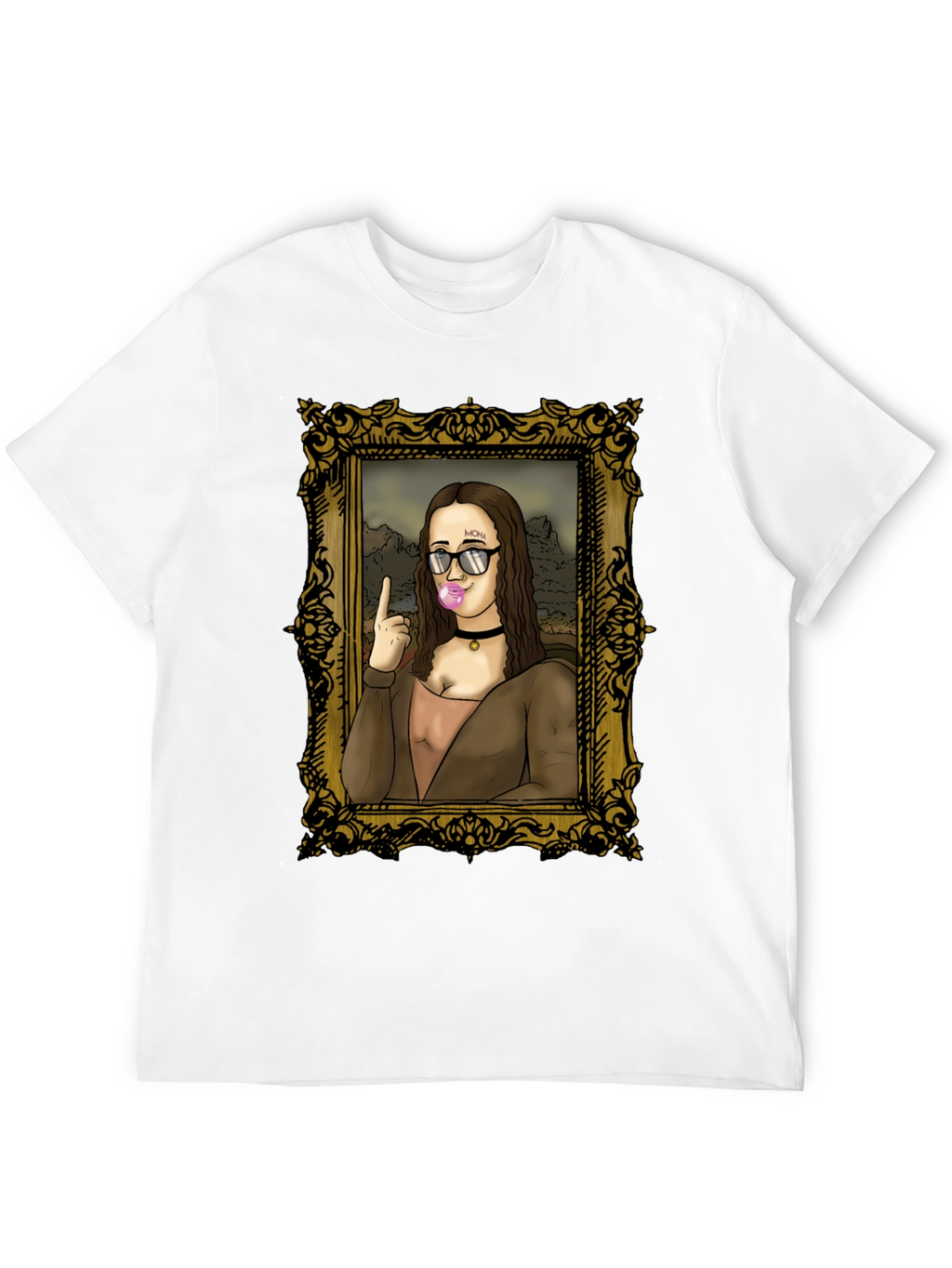 Mona Lisa Bubblegum Graphic Tee