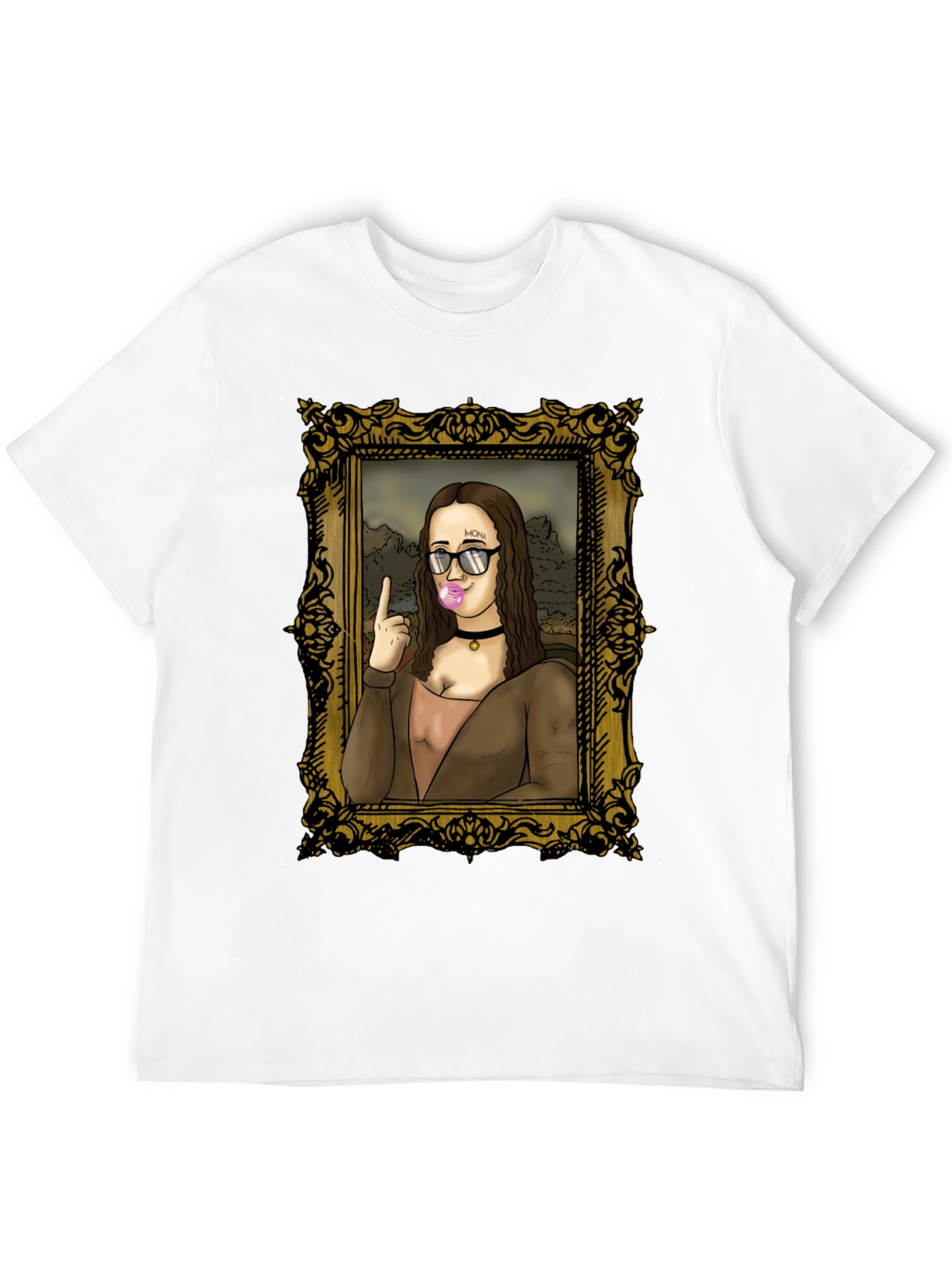 Mona Lisa Bubblegum Graphic Tee