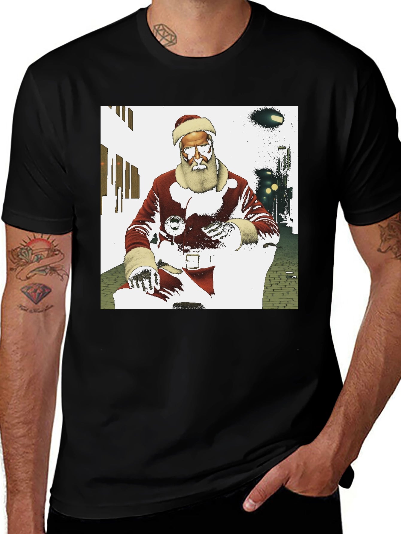 Cool Santa T-Shirt - Holiday Style