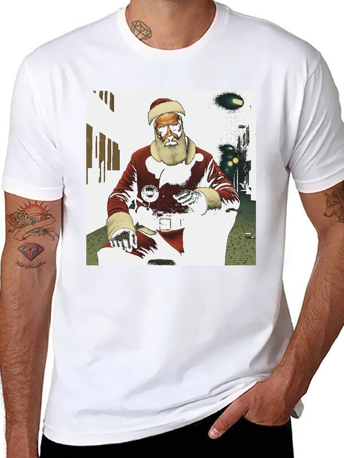 Cool Santa T-Shirt - Holiday Style