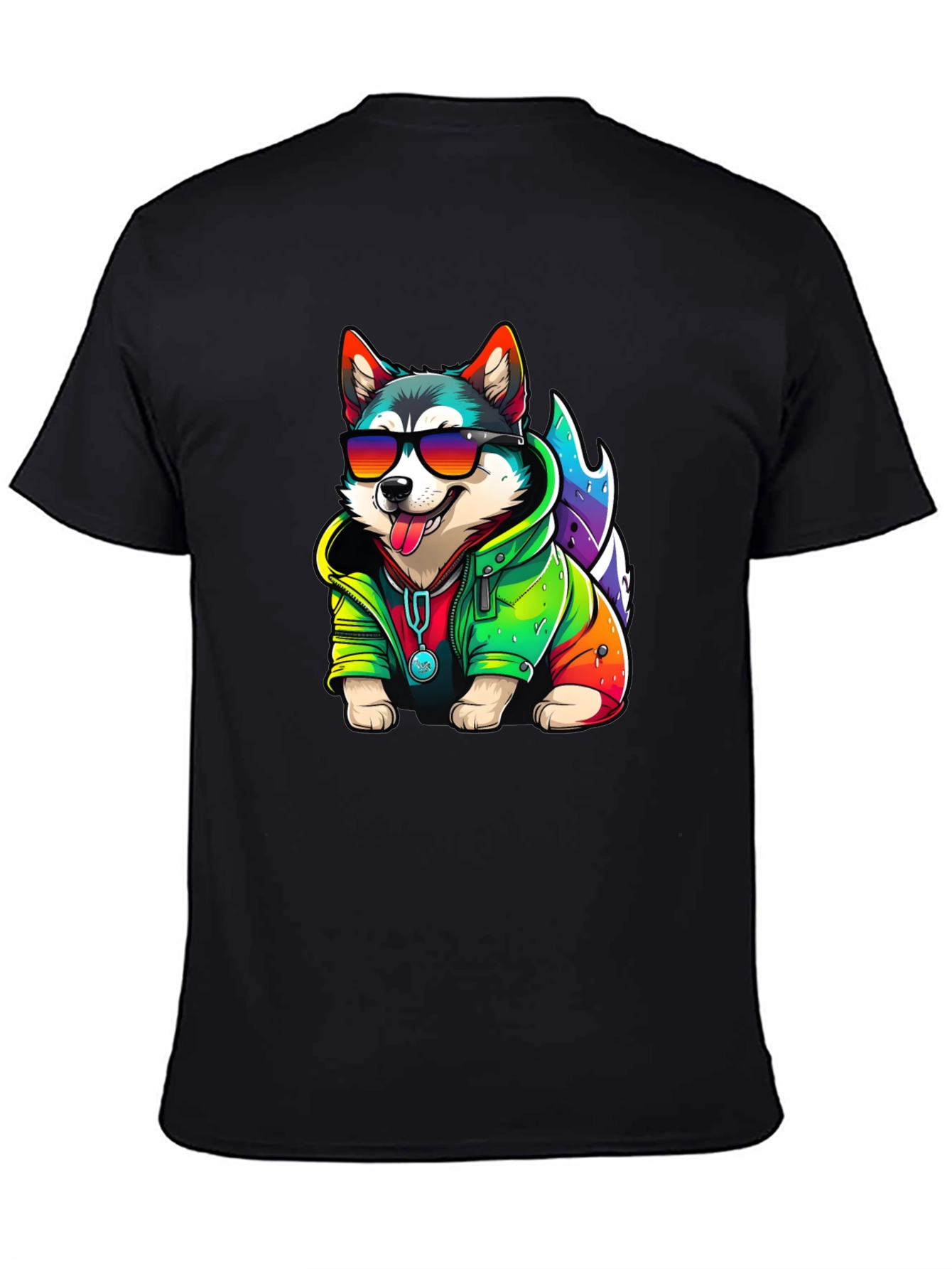 Cool Dog Tee - Fun Husky Graphic T-Shirt
