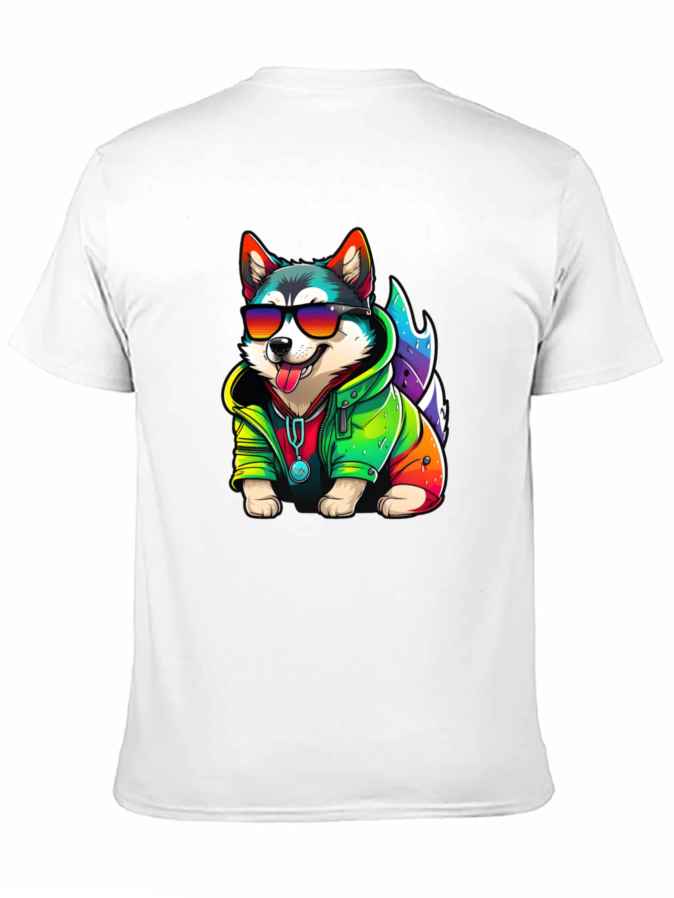 Cool Dog Tee - Fun Husky Graphic T-Shirt