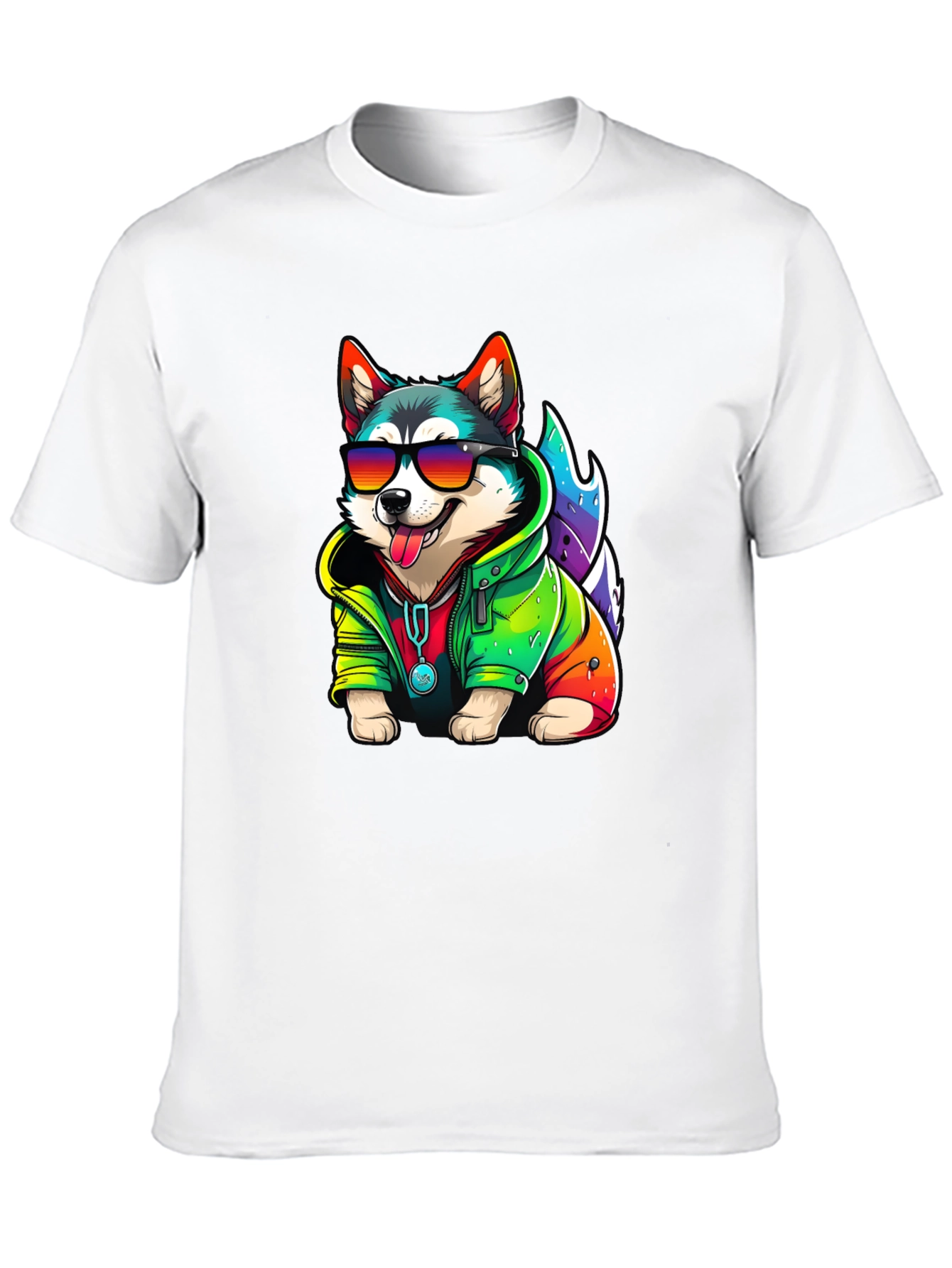 Cool Dog Tee - Fun Husky Graphic T-Shirt