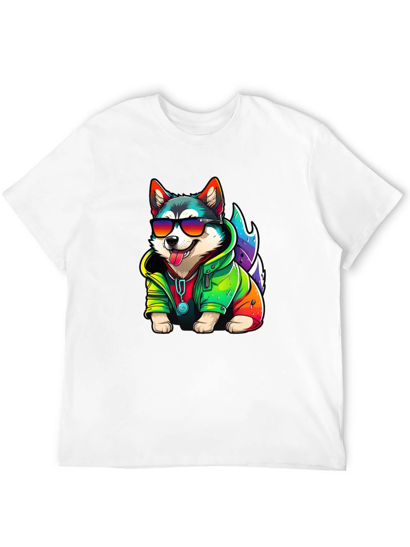 Cool Dog Tee - Fun Husky Graphic T-Shirt