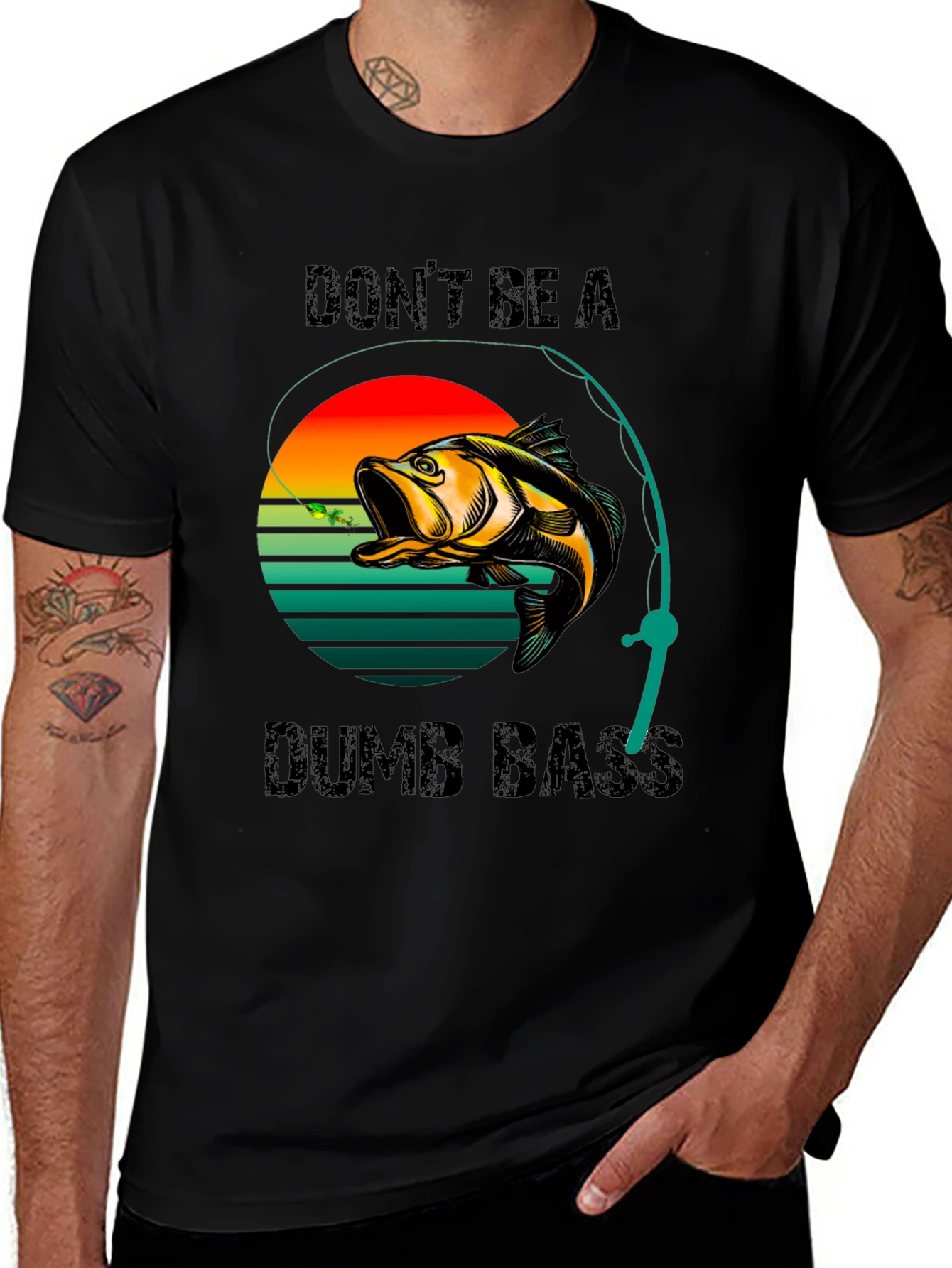 Dont Be A Dumb Bass T-Shirt Fishing Graphic Tee