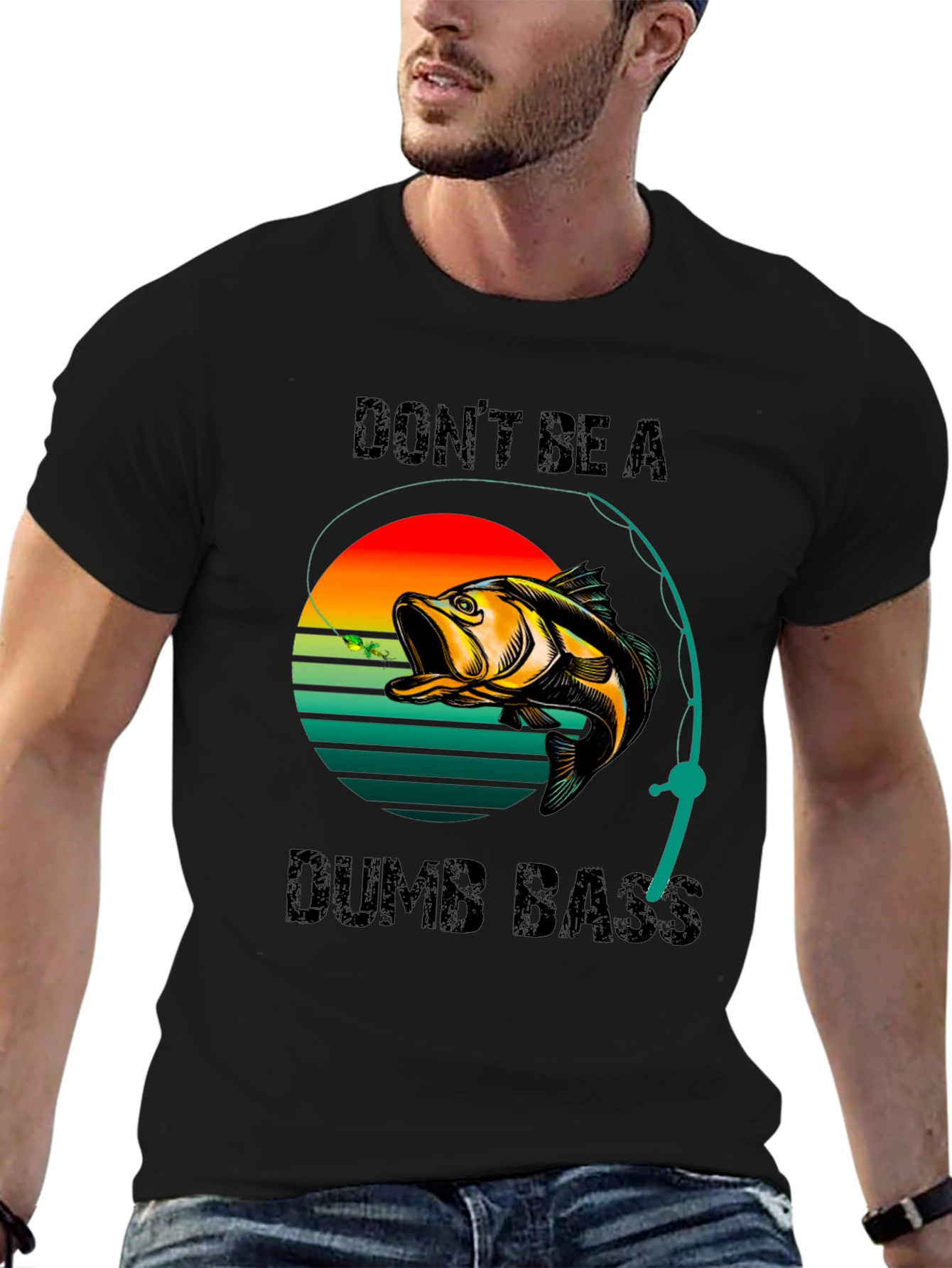 Dont Be A Dumb Bass T-Shirt Fishing Graphic Tee