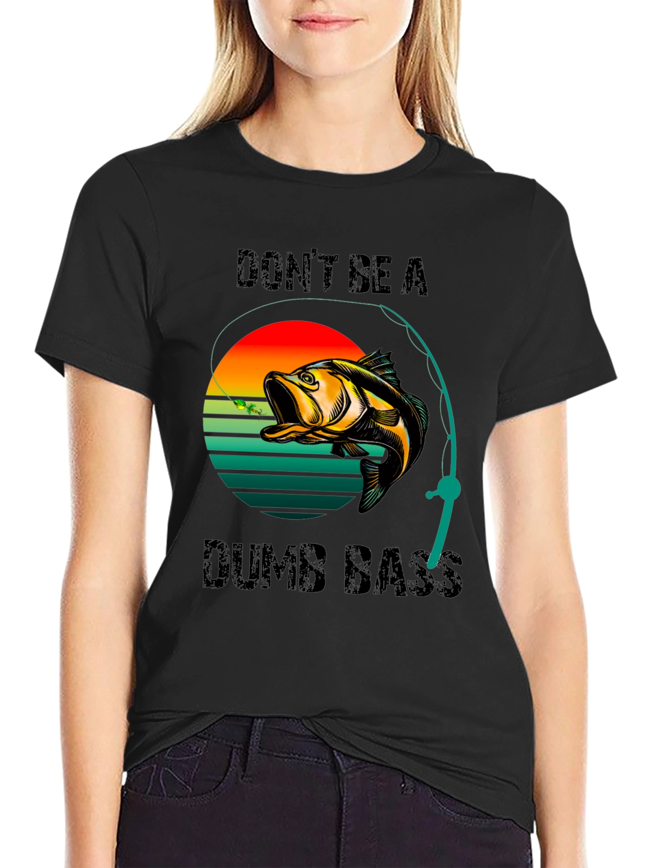 Dont Be A Dumb Bass T-Shirt Fishing Graphic Tee