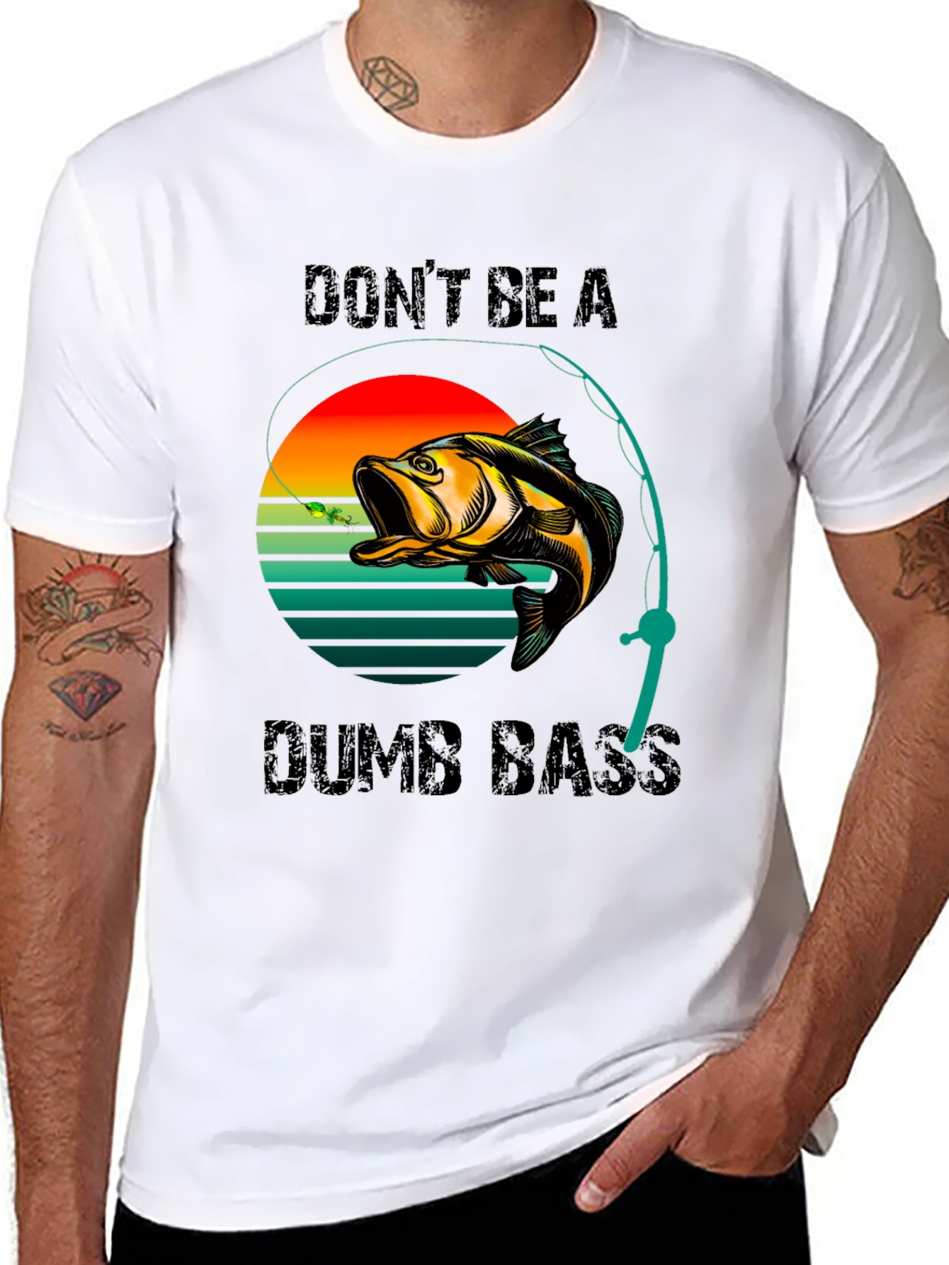 Dont Be A Dumb Bass T-Shirt Fishing Graphic Tee
