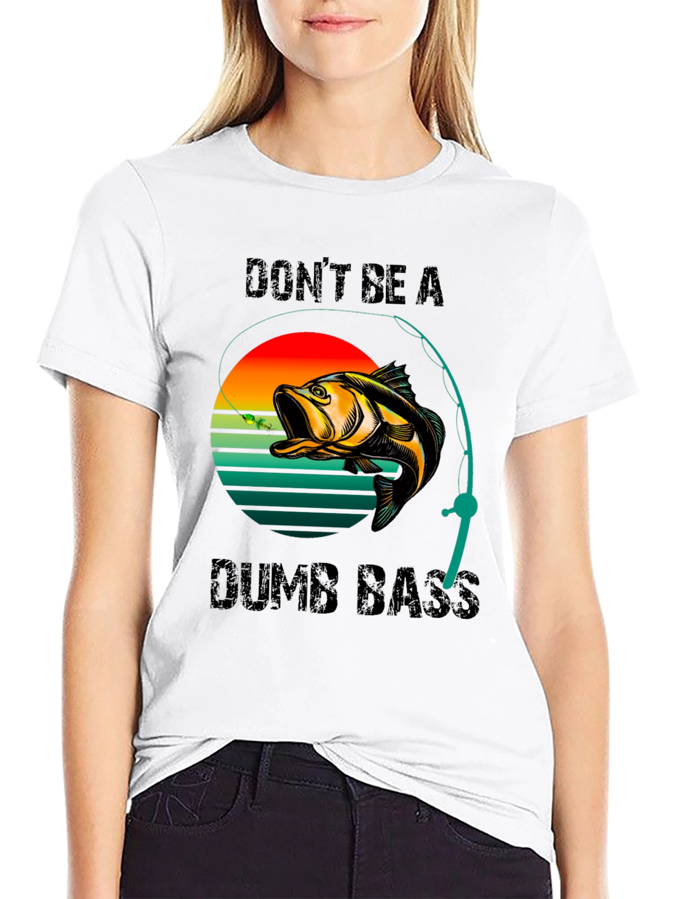 Dont Be A Dumb Bass T-Shirt Fishing Graphic Tee