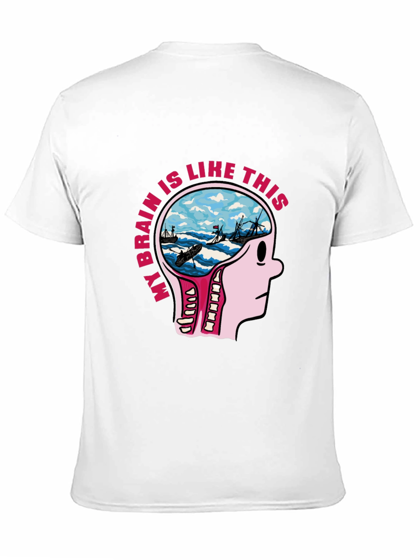 Brainstorm Tee - Novelty Graphic T-Shirt for Thinkers
