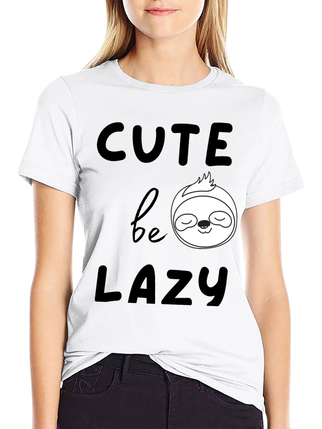 Cute Be Lazy Sloth Graphic T-Shirt