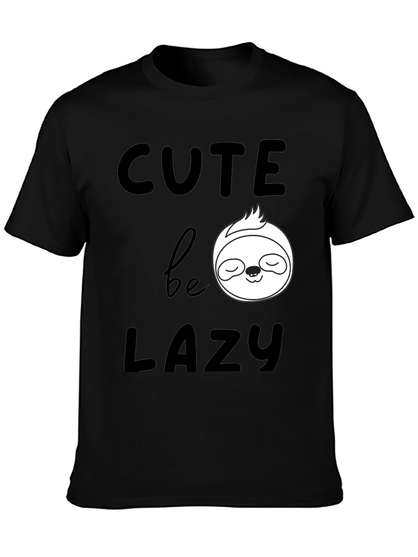 Cute Be Lazy Sloth Graphic T-Shirt