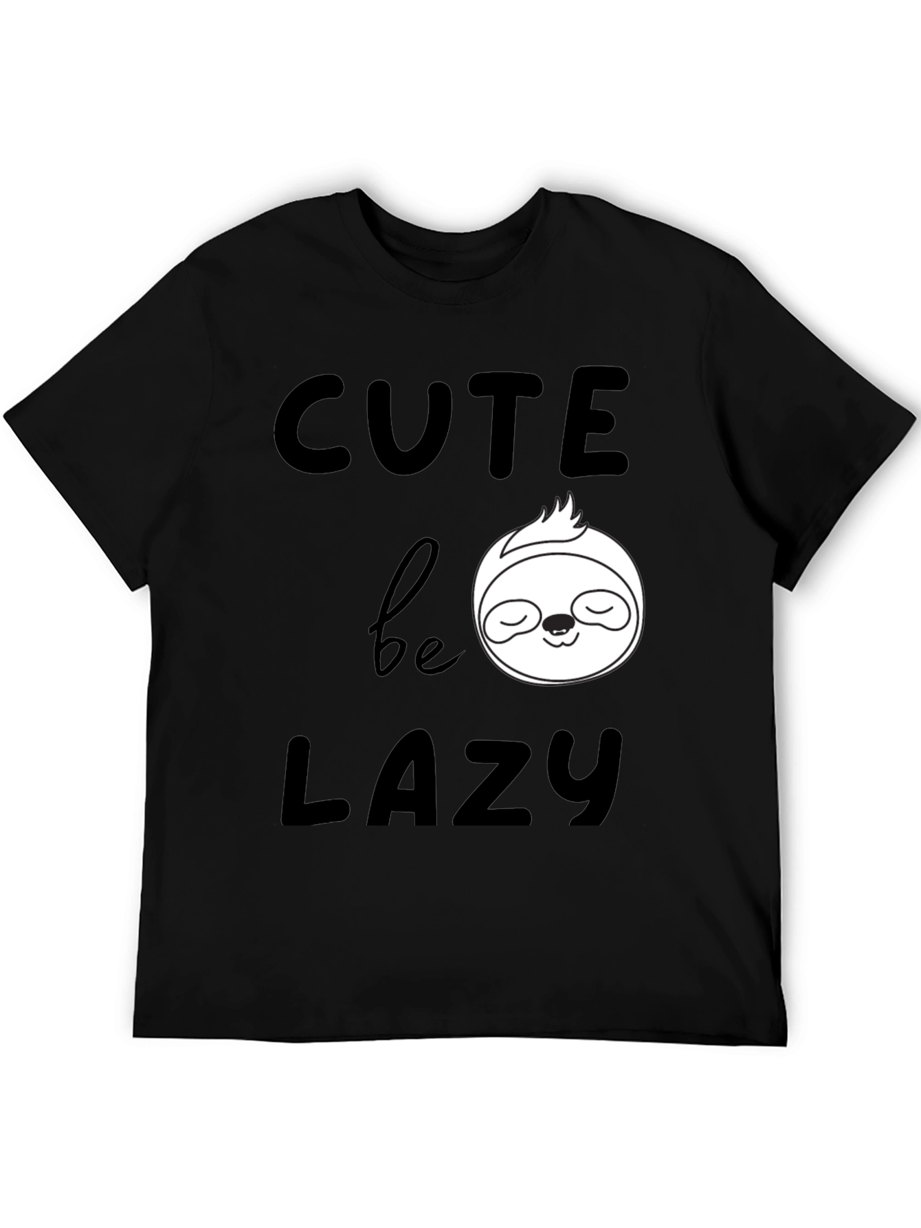 Cute Be Lazy Sloth Graphic T-Shirt
