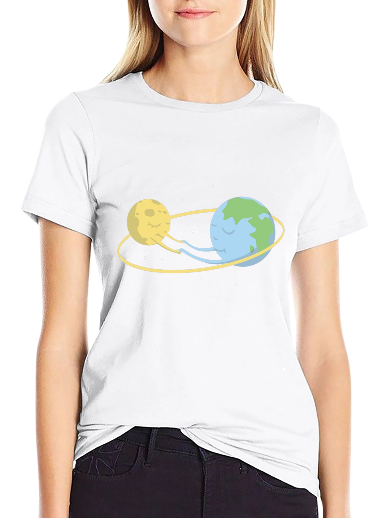 Earth & Moon Orbit T-Shirt - Graphic Tee