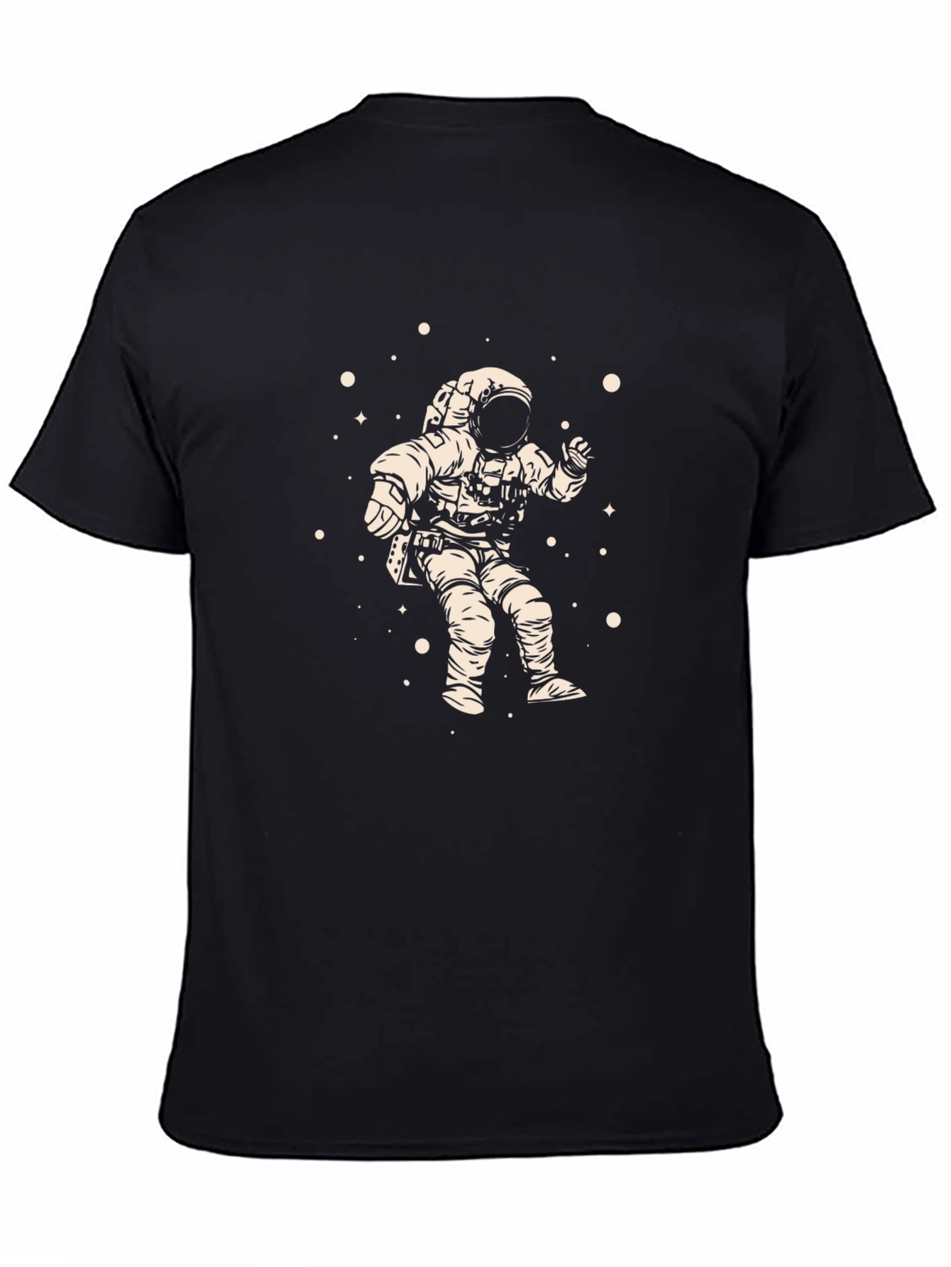 Astronaut Graphic Black Tee - Explore the Universe