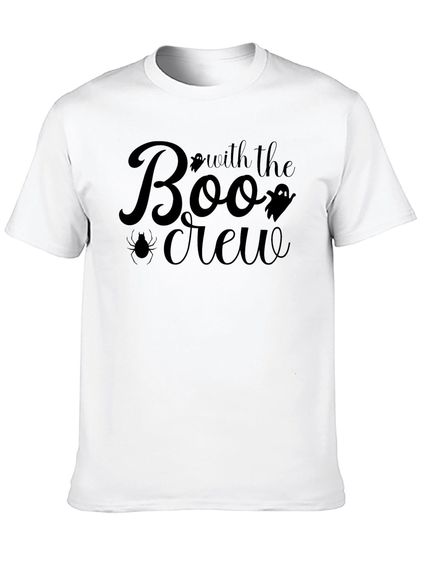 Boo Crew Halloween T-Shirt Black Tee