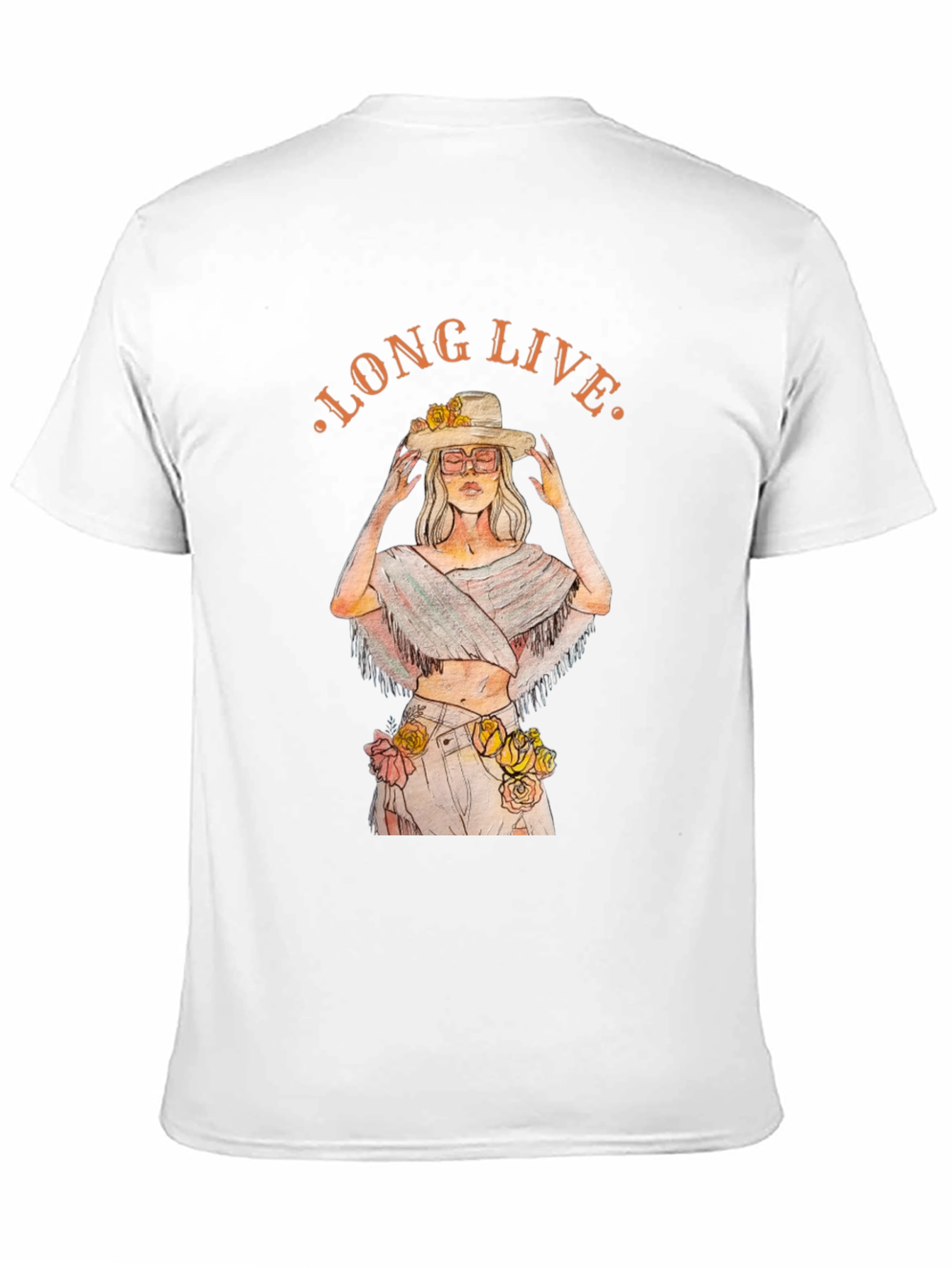 Long Live Floral Graphic Tee - Black