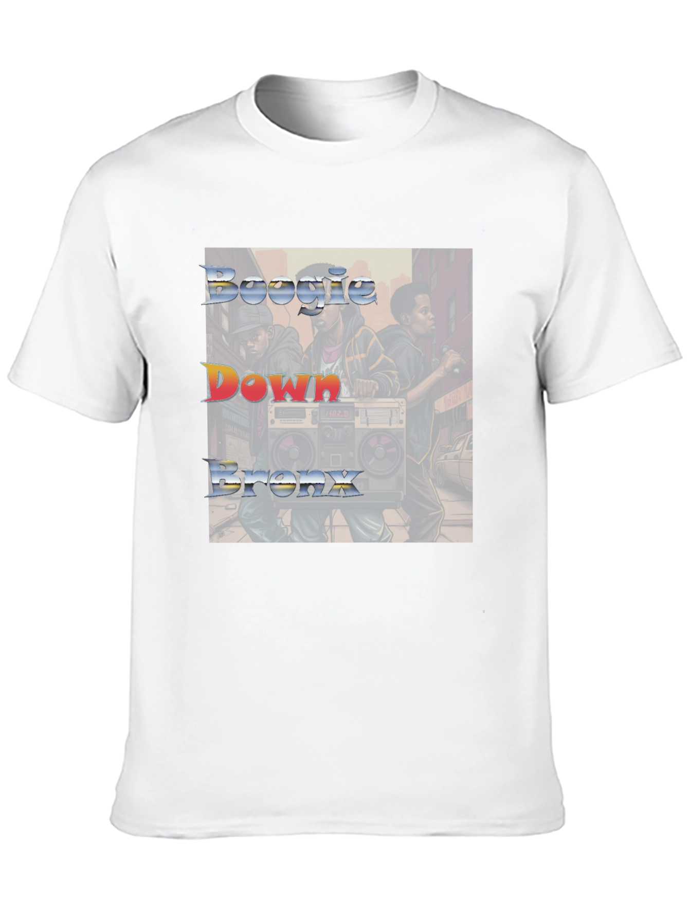 Boogie Down Bronx Graphic Tee - Cool Black Shirt