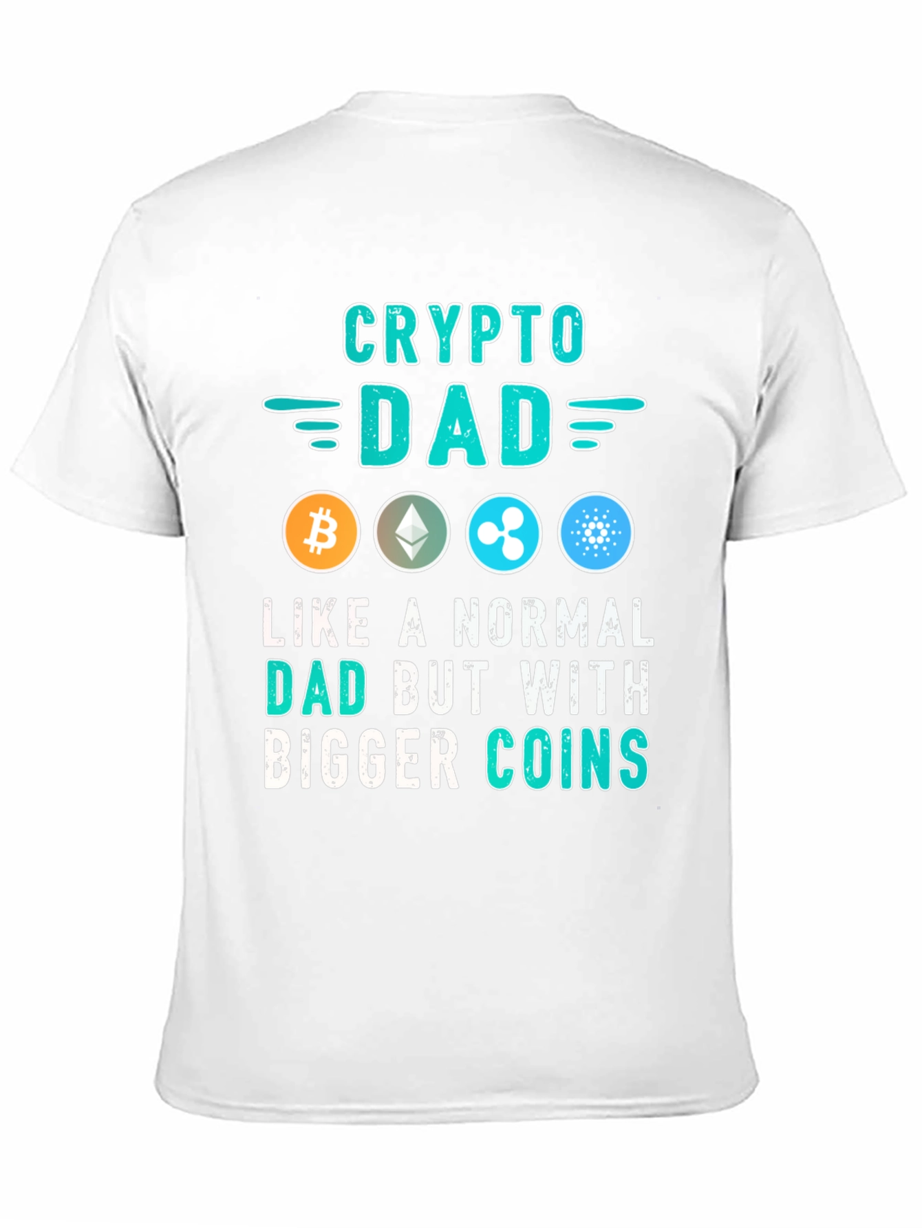 Crypto Dad T-Shirt - Bitcoin Ethereum Ripple Cardano