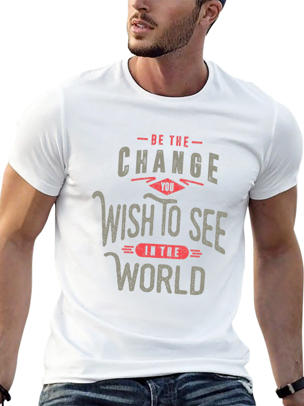 Be The Change T-Shirt Inspirational Design