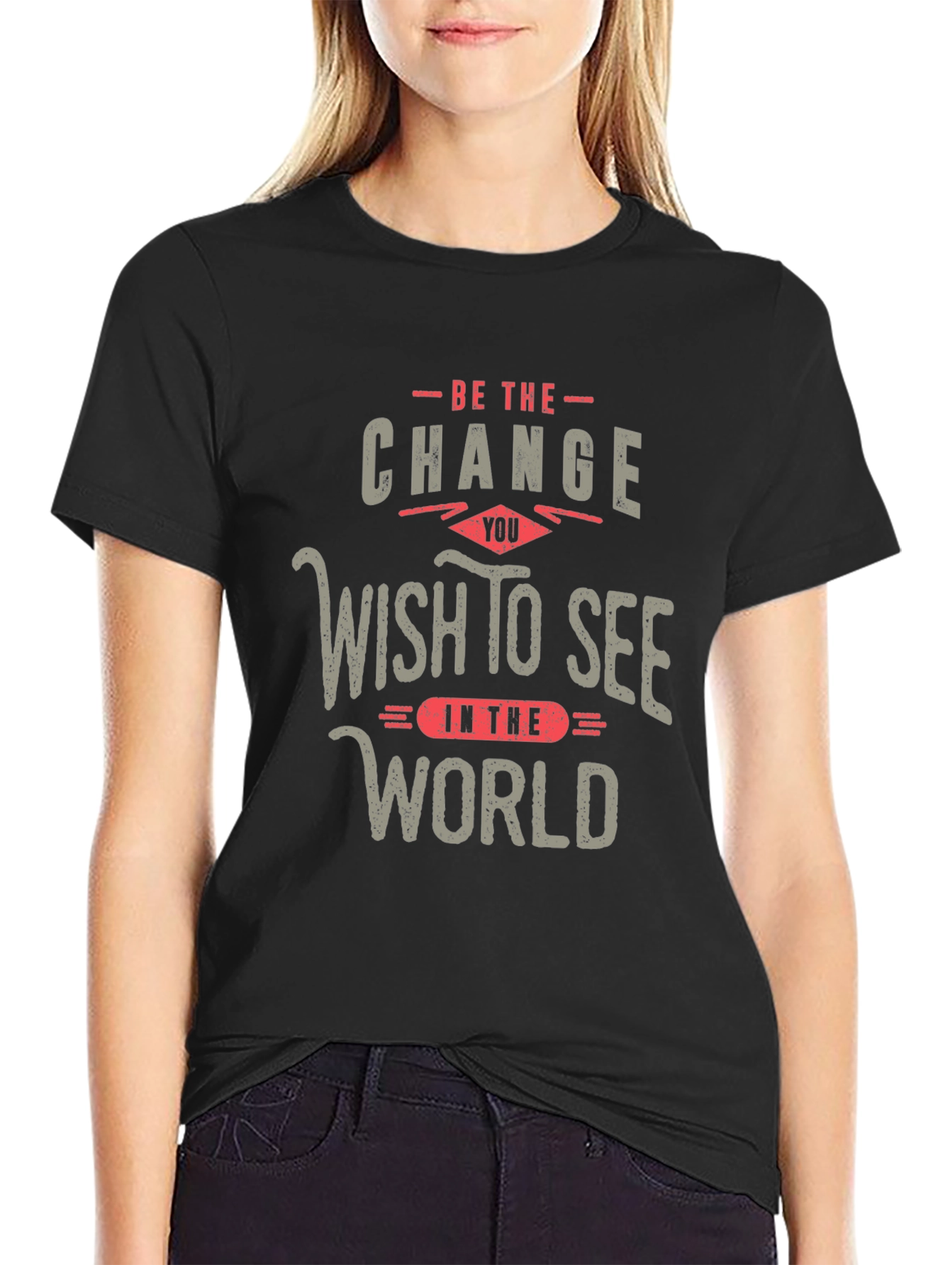 Be The Change T-Shirt Inspirational Design