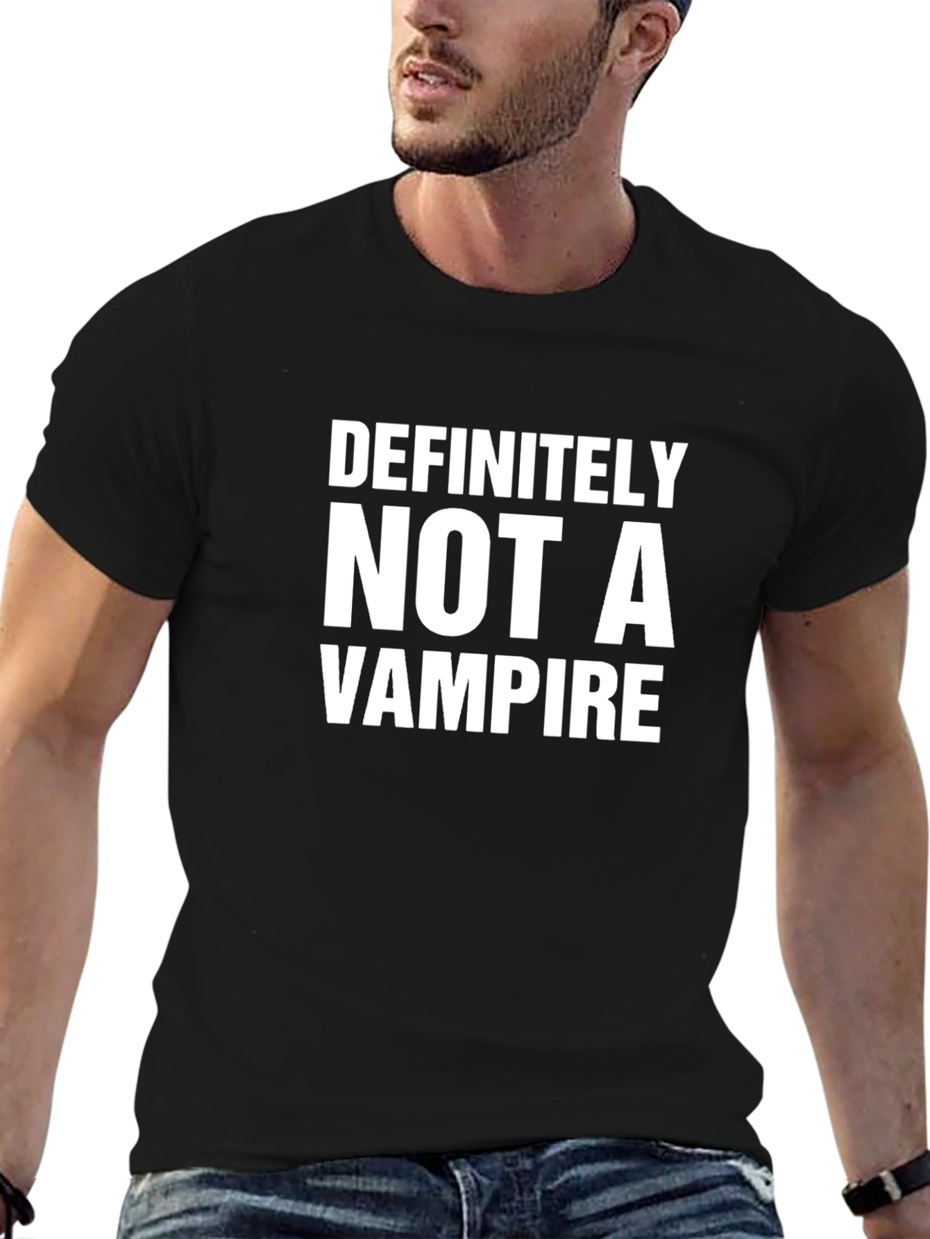 Definitely Not A Vampire Graphic T-Shirt