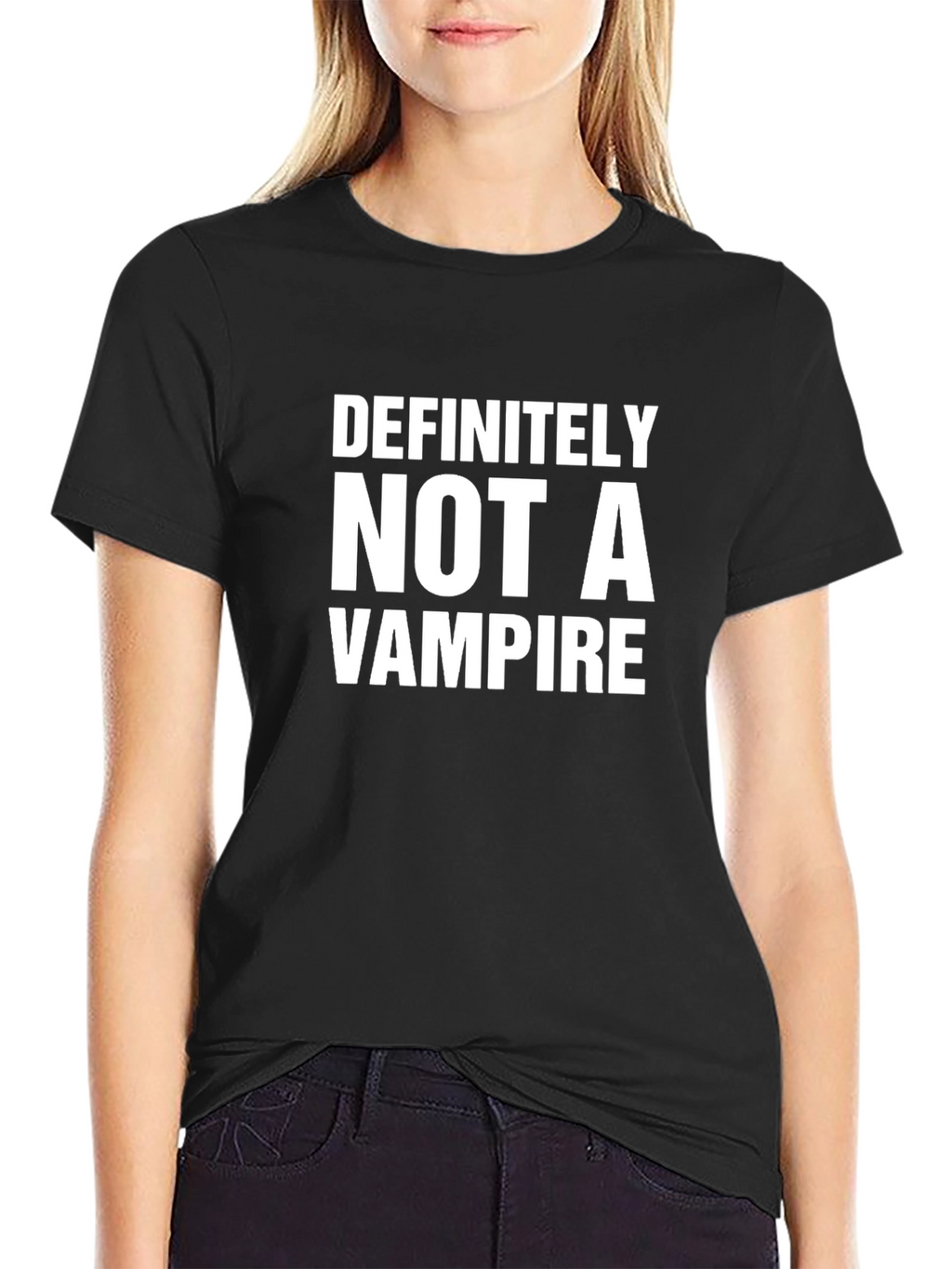 Definitely Not A Vampire Graphic T-Shirt