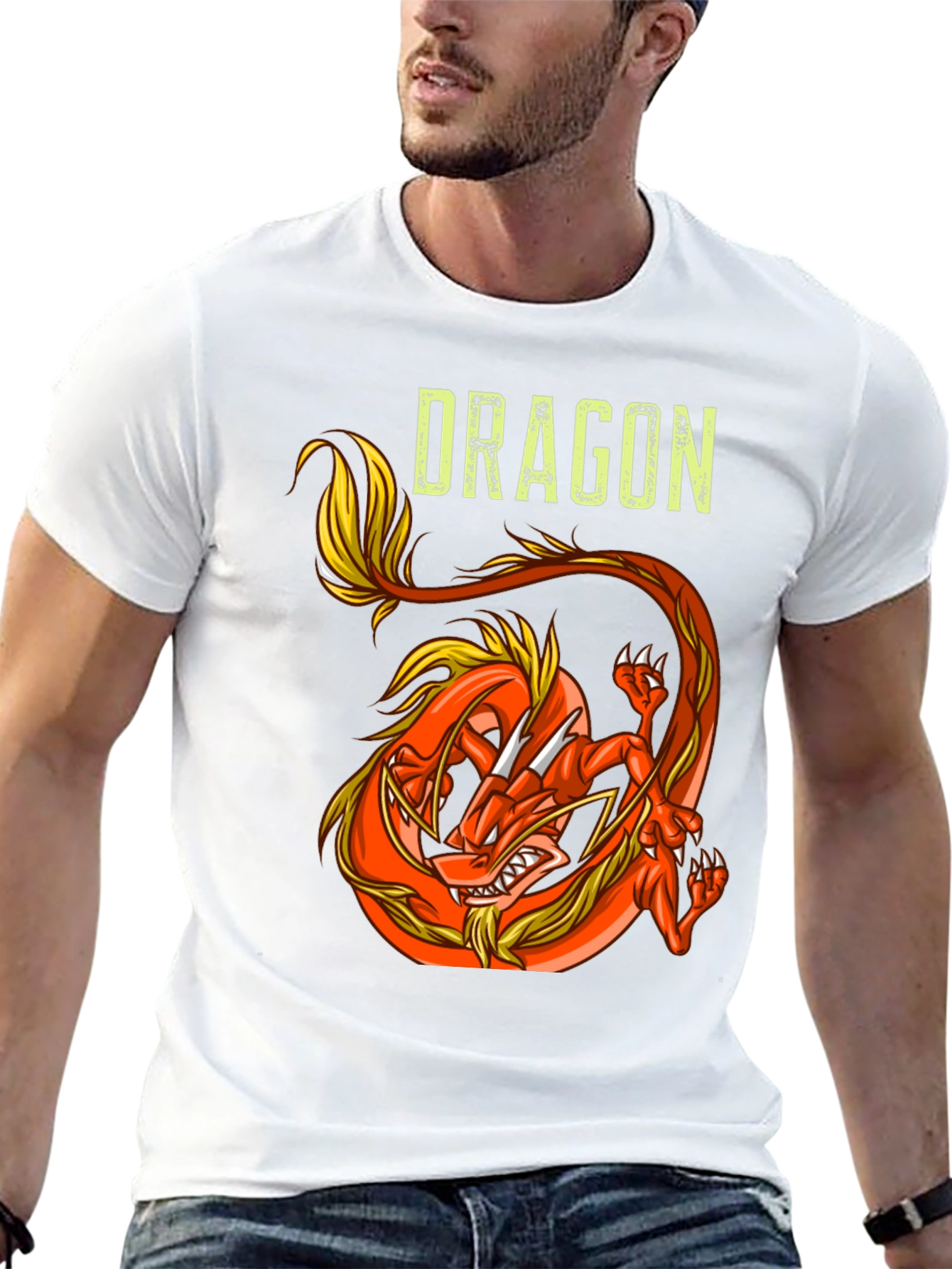 Dragon Graphic Tee - Fierce & Stylish Black T-Shirt