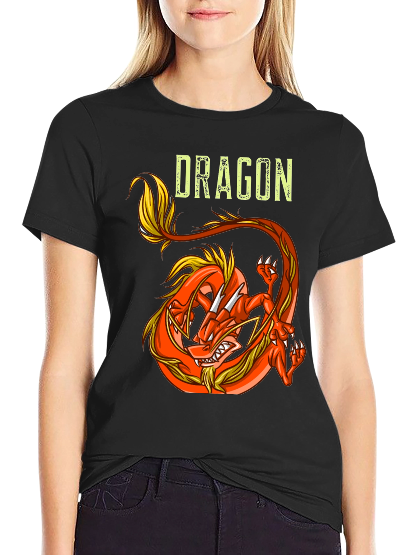 Dragon Graphic Tee - Fierce & Stylish Black T-Shirt