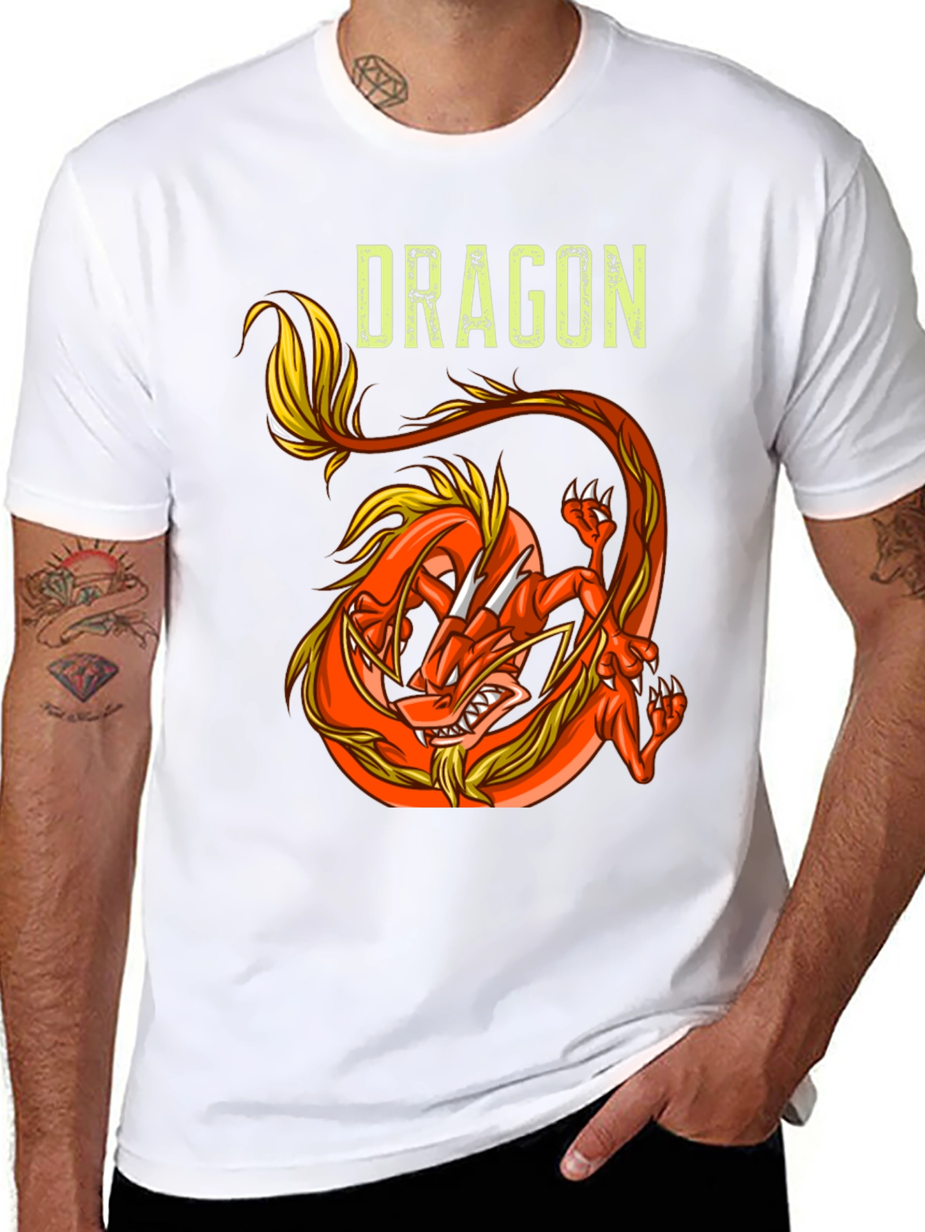 Dragon Graphic Tee - Fierce & Stylish Black T-Shirt