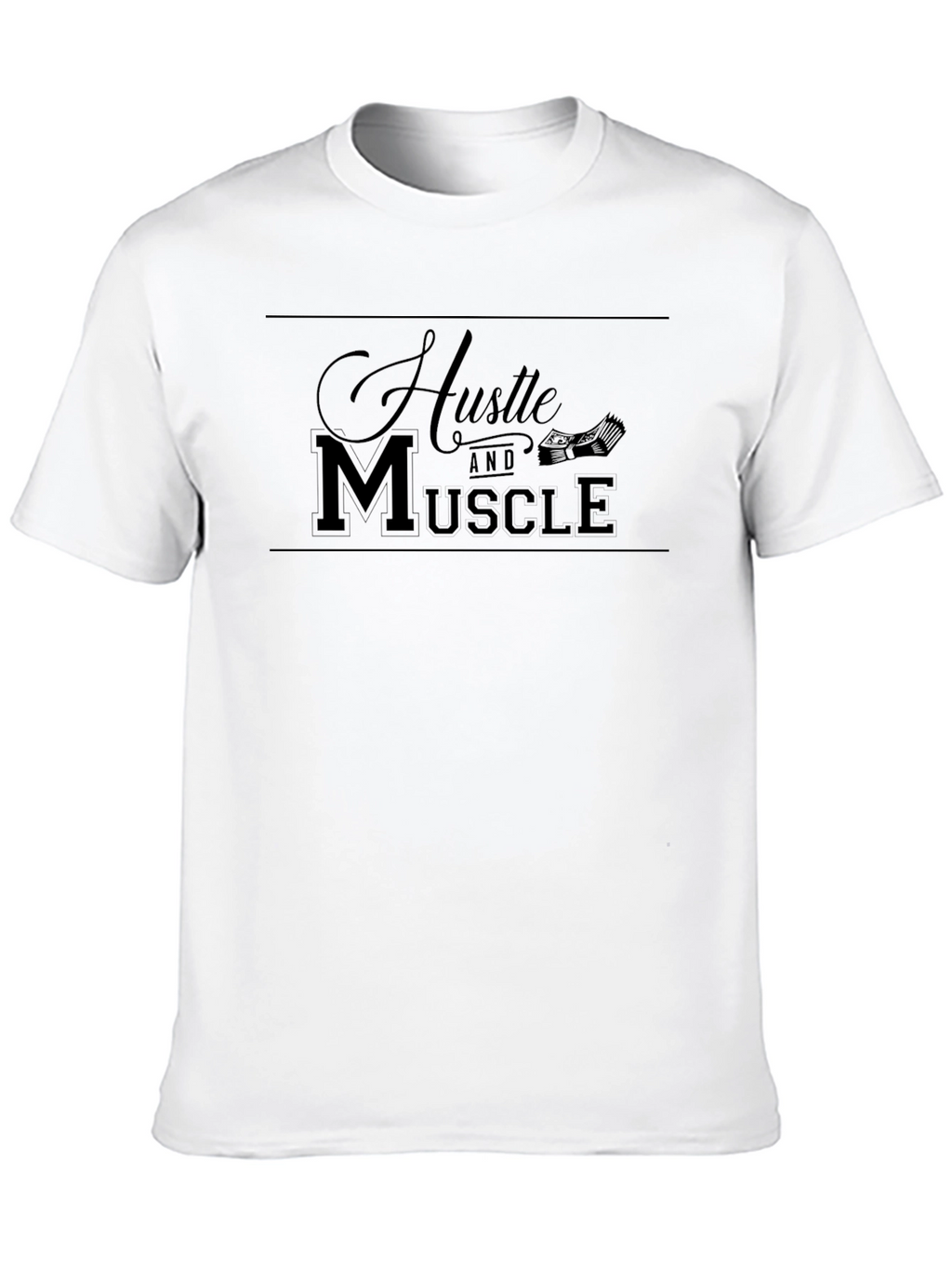 Hustle and Muscle Black T-Shirt