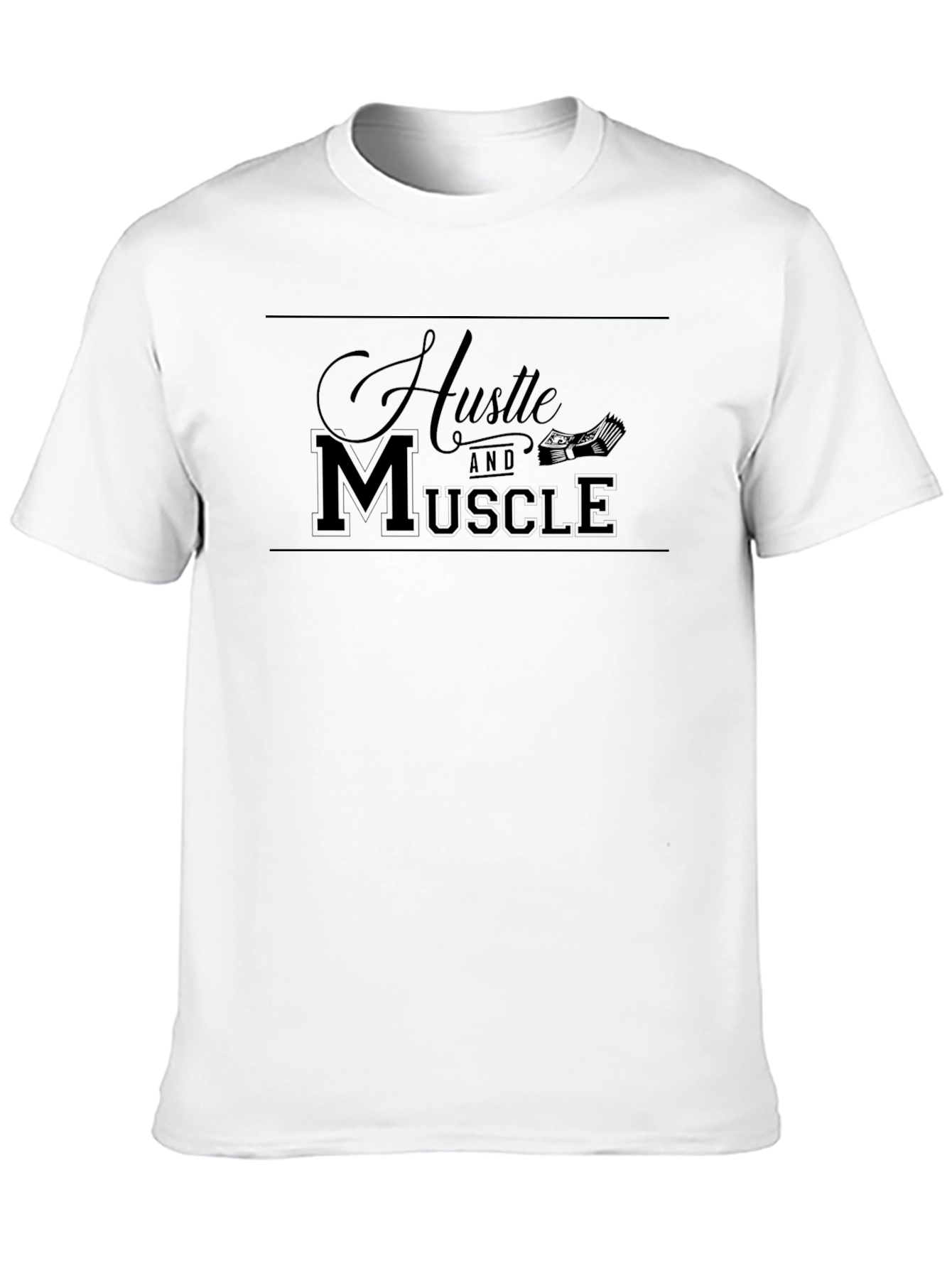 Hustle and Muscle Black T-Shirt