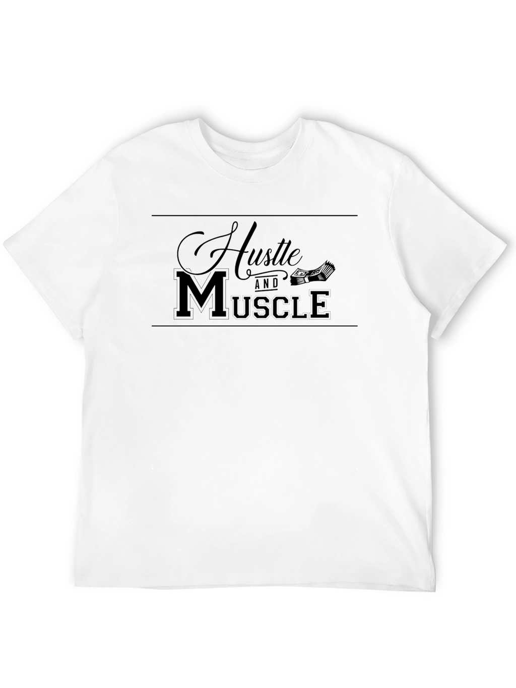 Hustle and Muscle Black T-Shirt