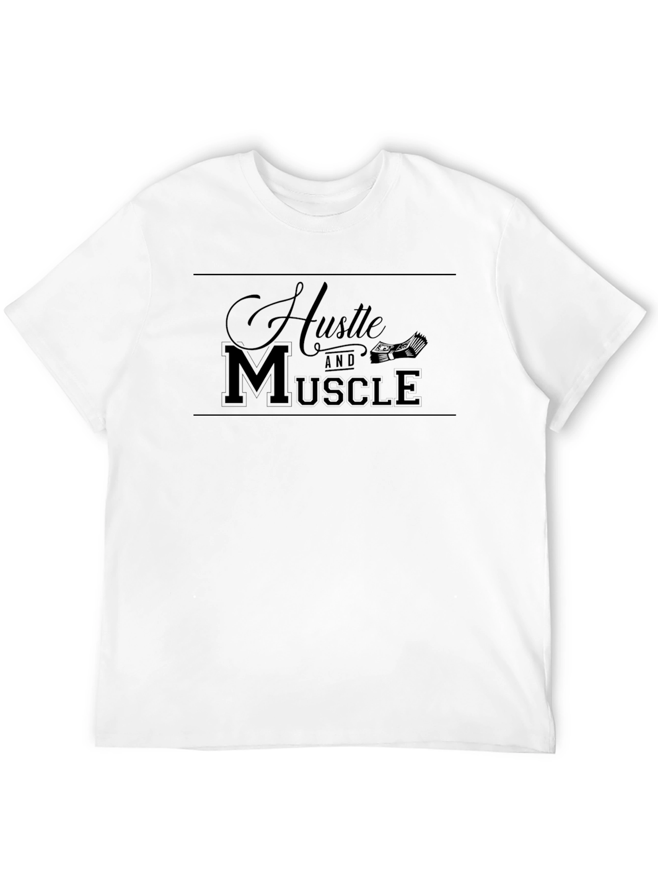 Hustle and Muscle Black T-Shirt