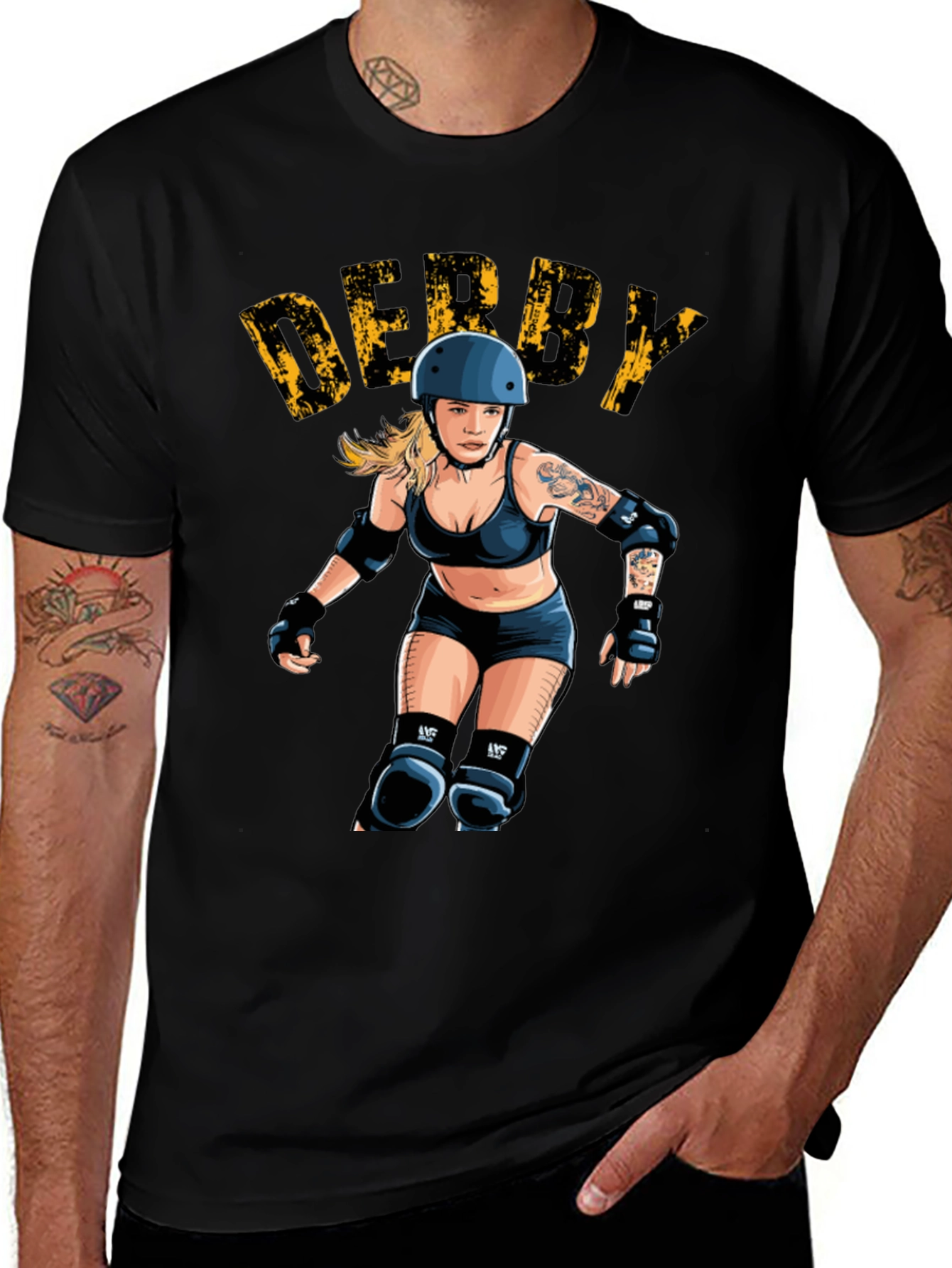 Derby Girl Graphic T-Shirt - Roller Derby Tee