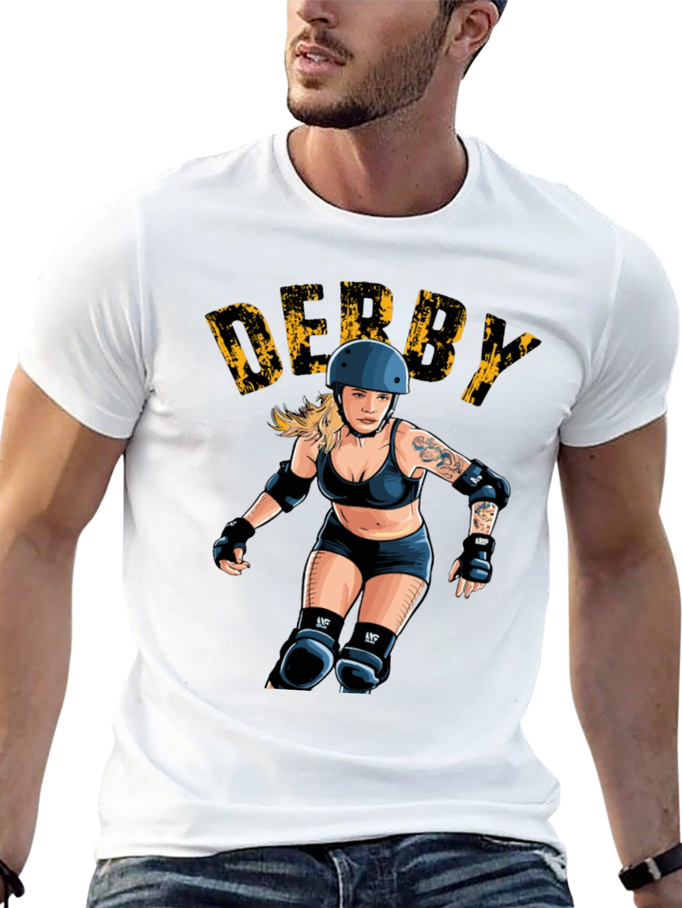 Derby Girl Graphic T-Shirt - Roller Derby Tee