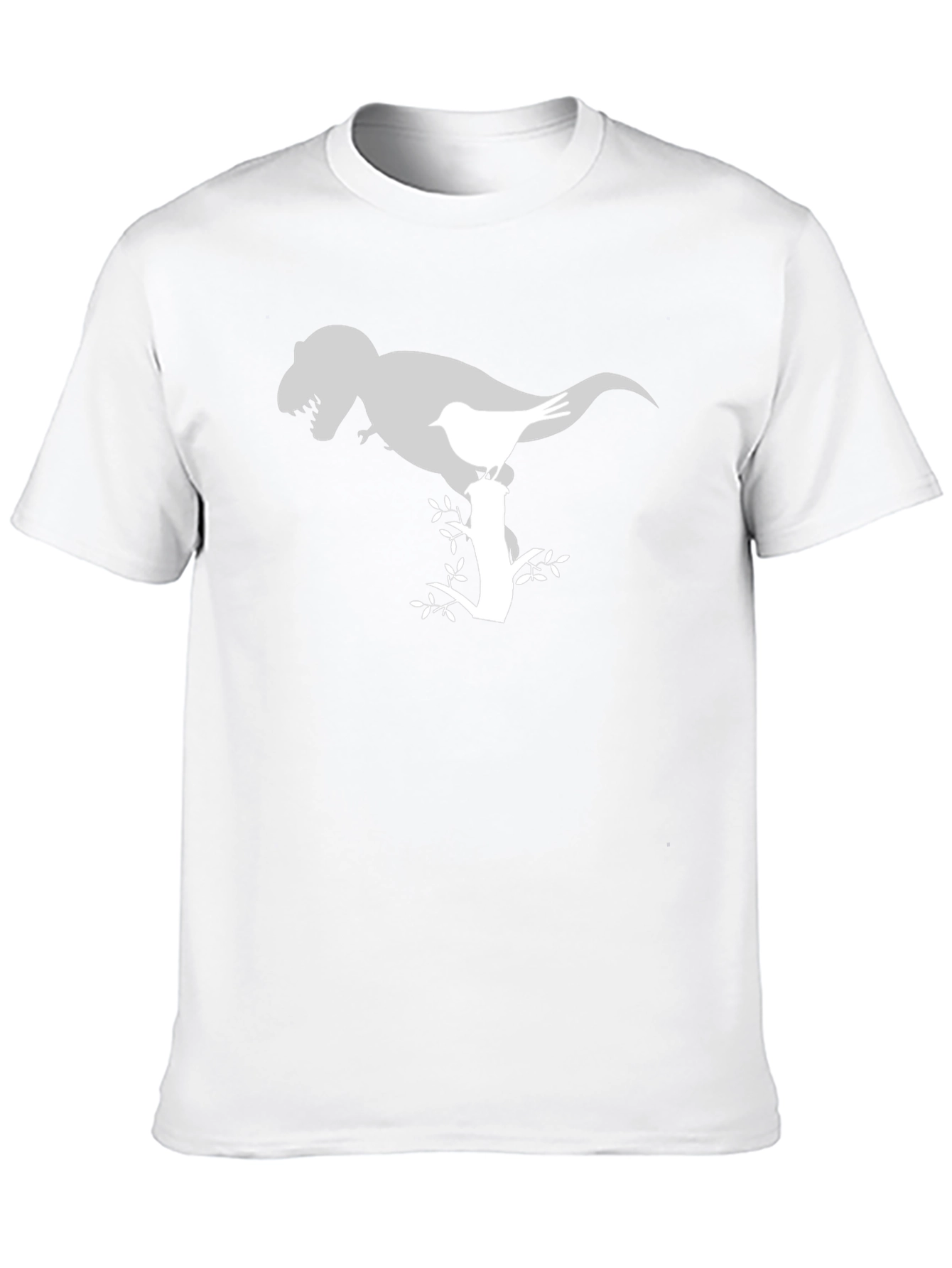 Dino Bird Perch T-Shirt - Quirky Graphic Tee